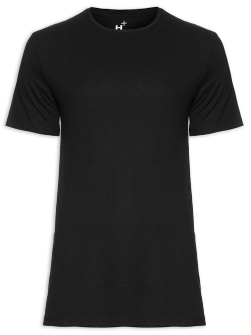 Camiseta Masculina Manga Curta - Preto