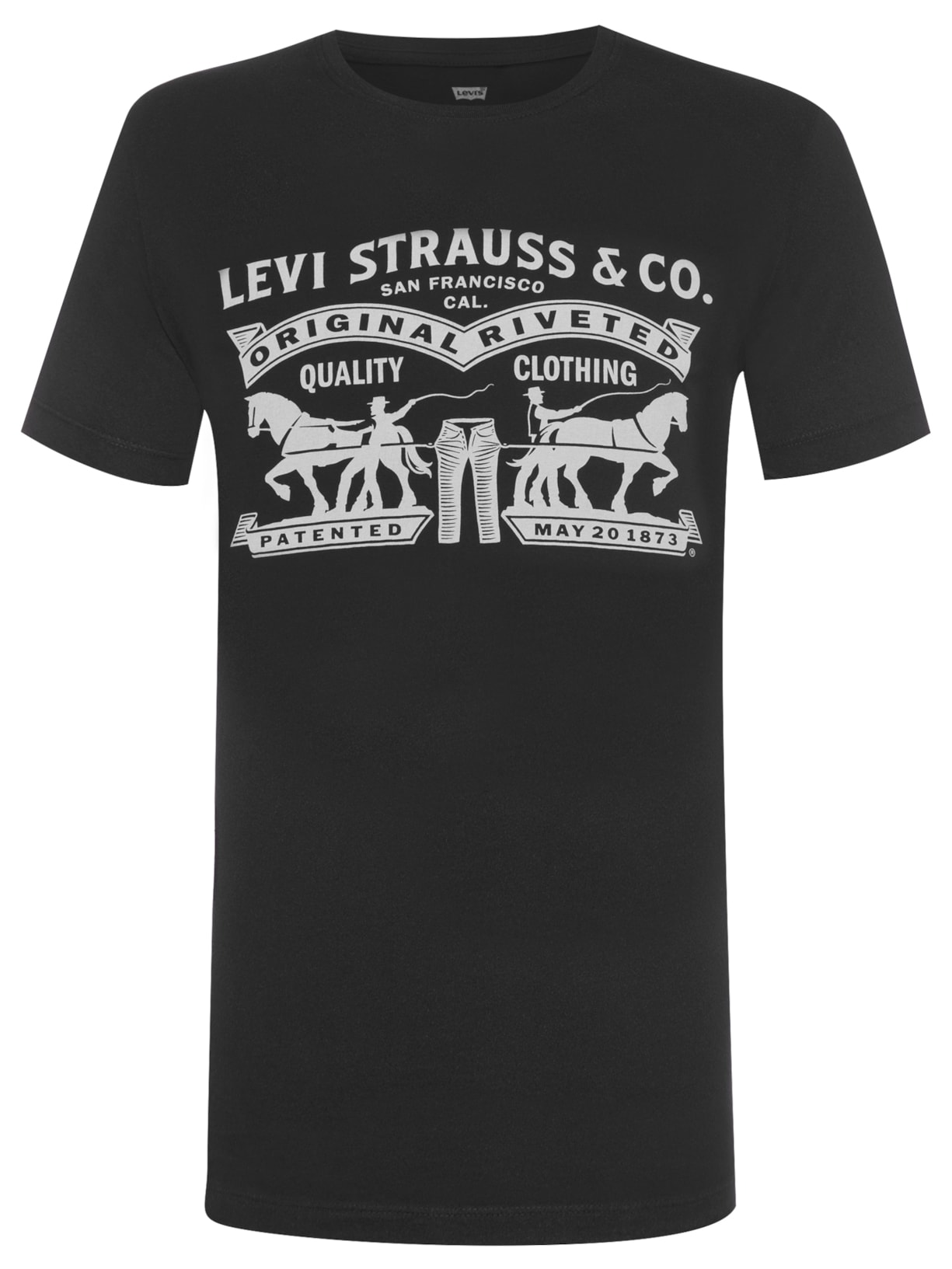 Camiseta Masculina Manga Curta - Preto