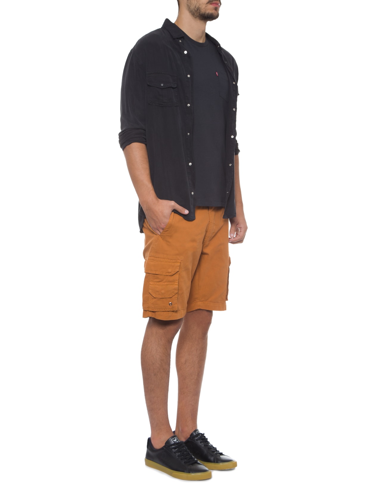 Camiseta Masculina  Manga Curta  Preto Levi's