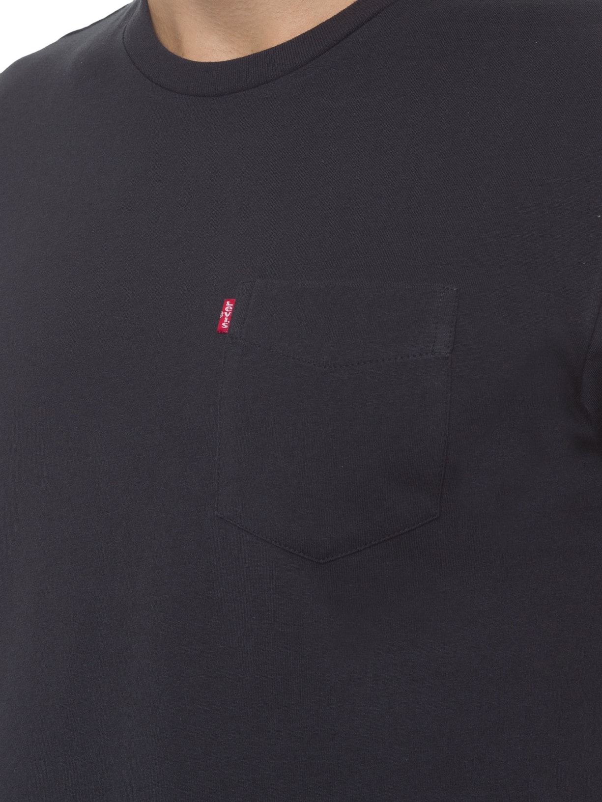 Camiseta Masculina  Manga Curta  Preto Levi's