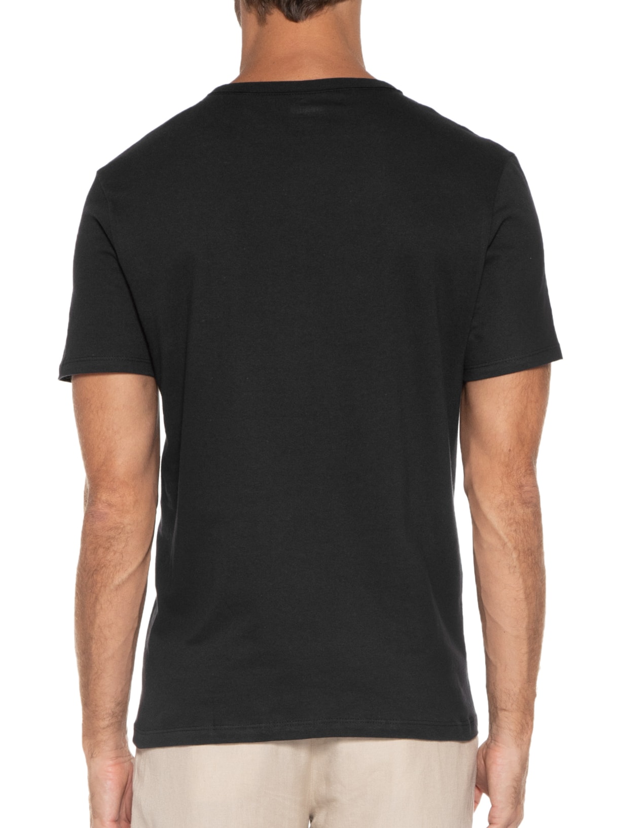 Camiseta Masculina Manga Curta Preto Hering
