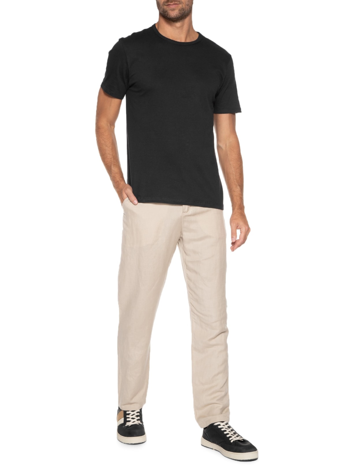 Camiseta Masculina Manga Curta Preto Hering