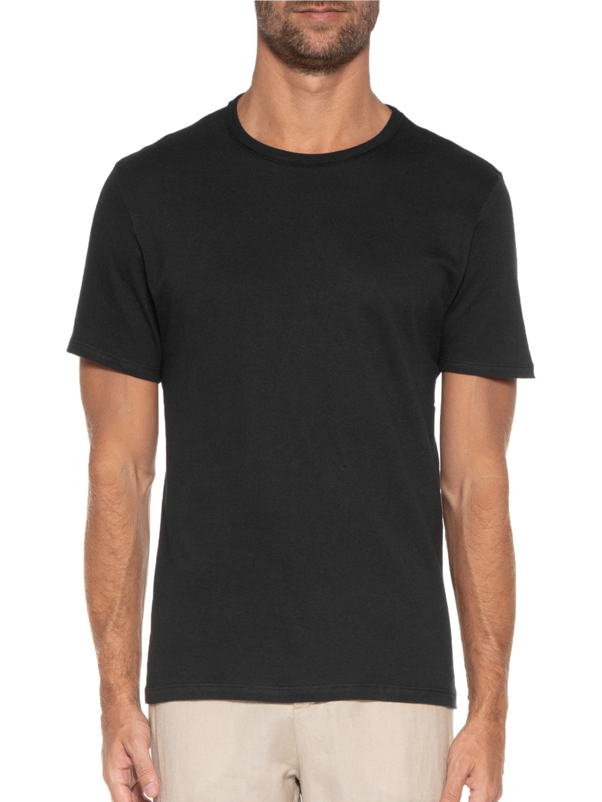Camiseta Masculina Manga Curta Preto Hering