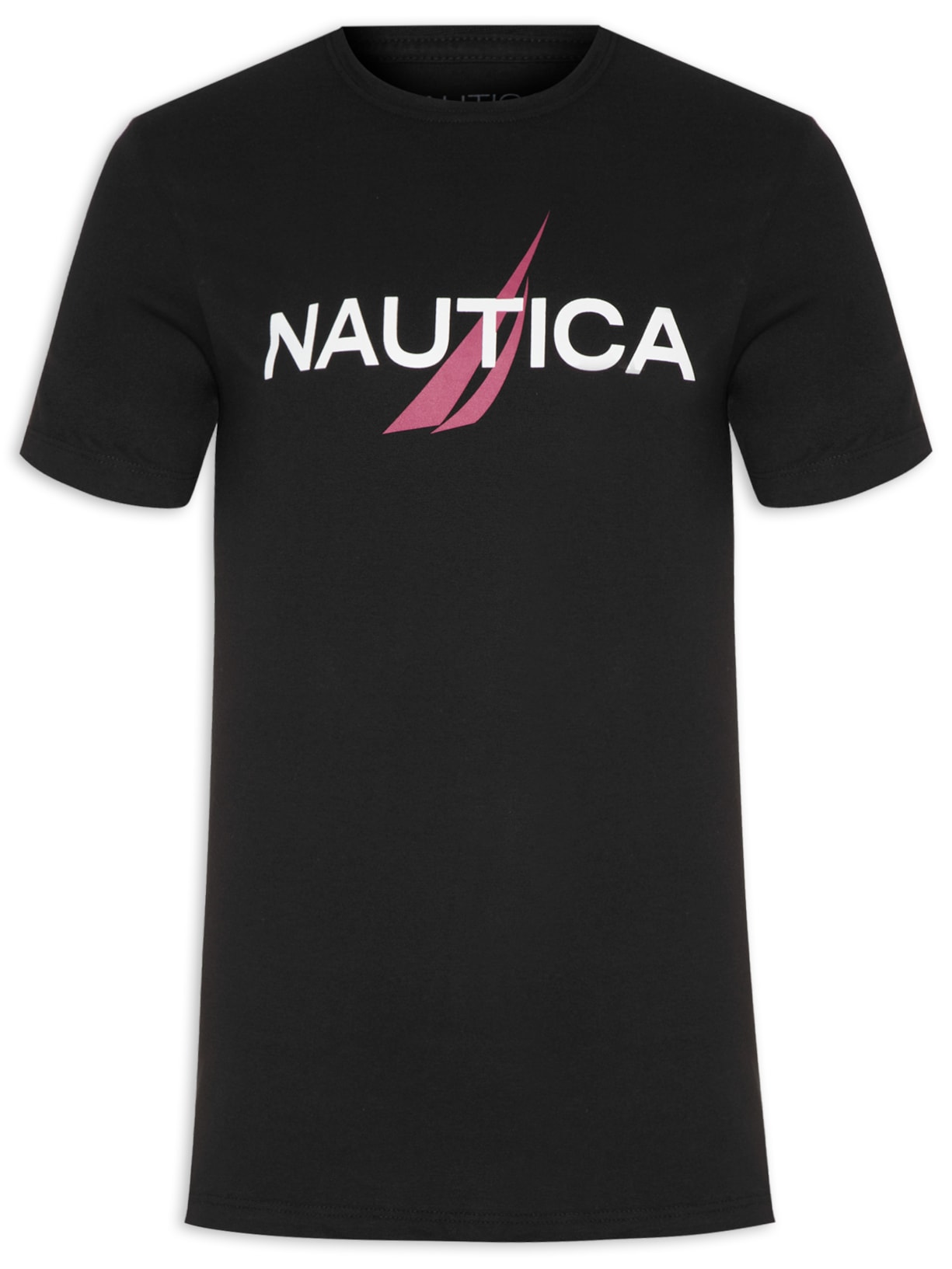 Camiseta Masculina Manga Curta Preto Nautica