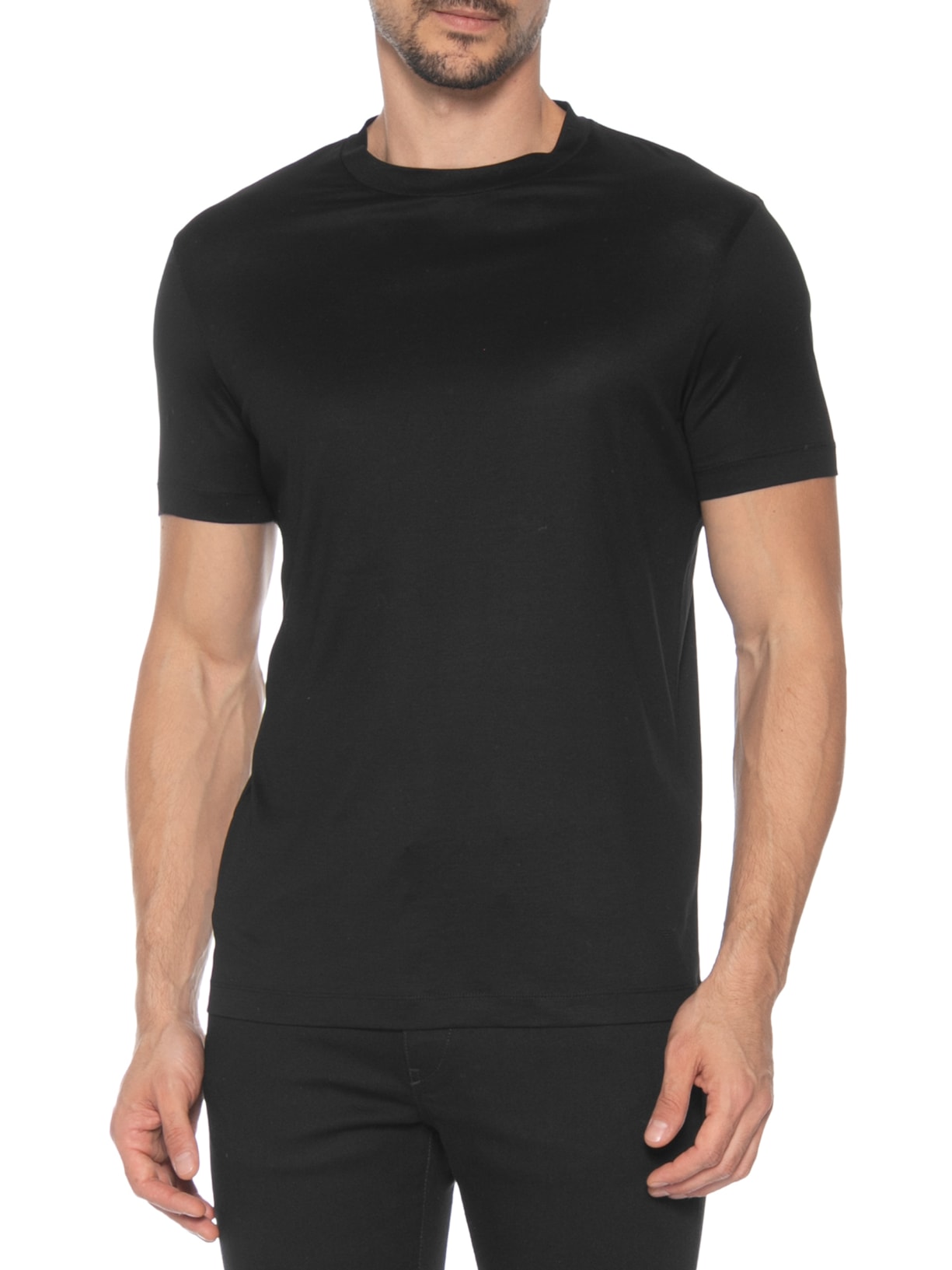 Camiseta Masculina Manga Curta Preto Emporio Armani