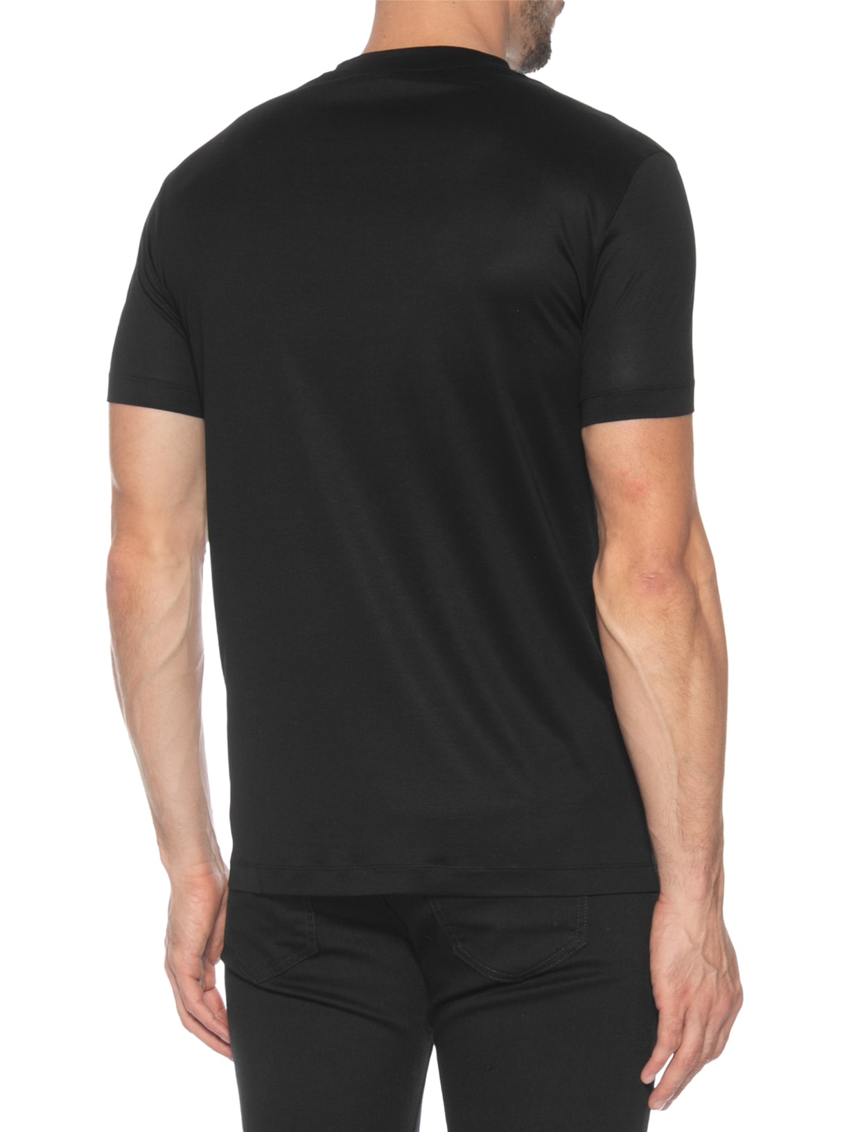 Camiseta Masculina Manga Curta Preto Emporio Armani