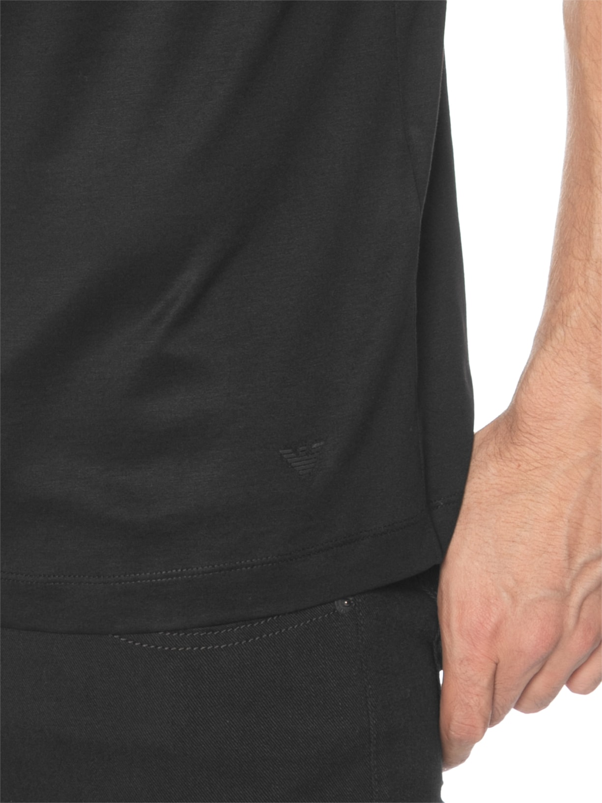 Camiseta Masculina Manga Curta Preto Emporio Armani