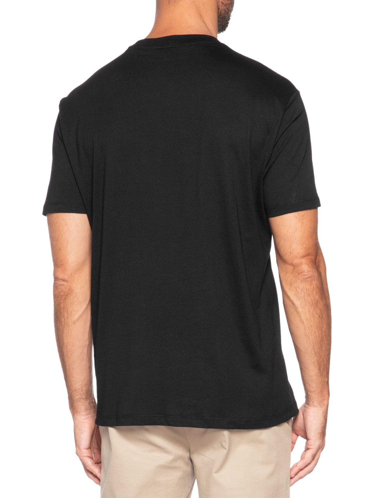 Camiseta Masculina Manga Curta Ramadan Light Preto Armani Exchange