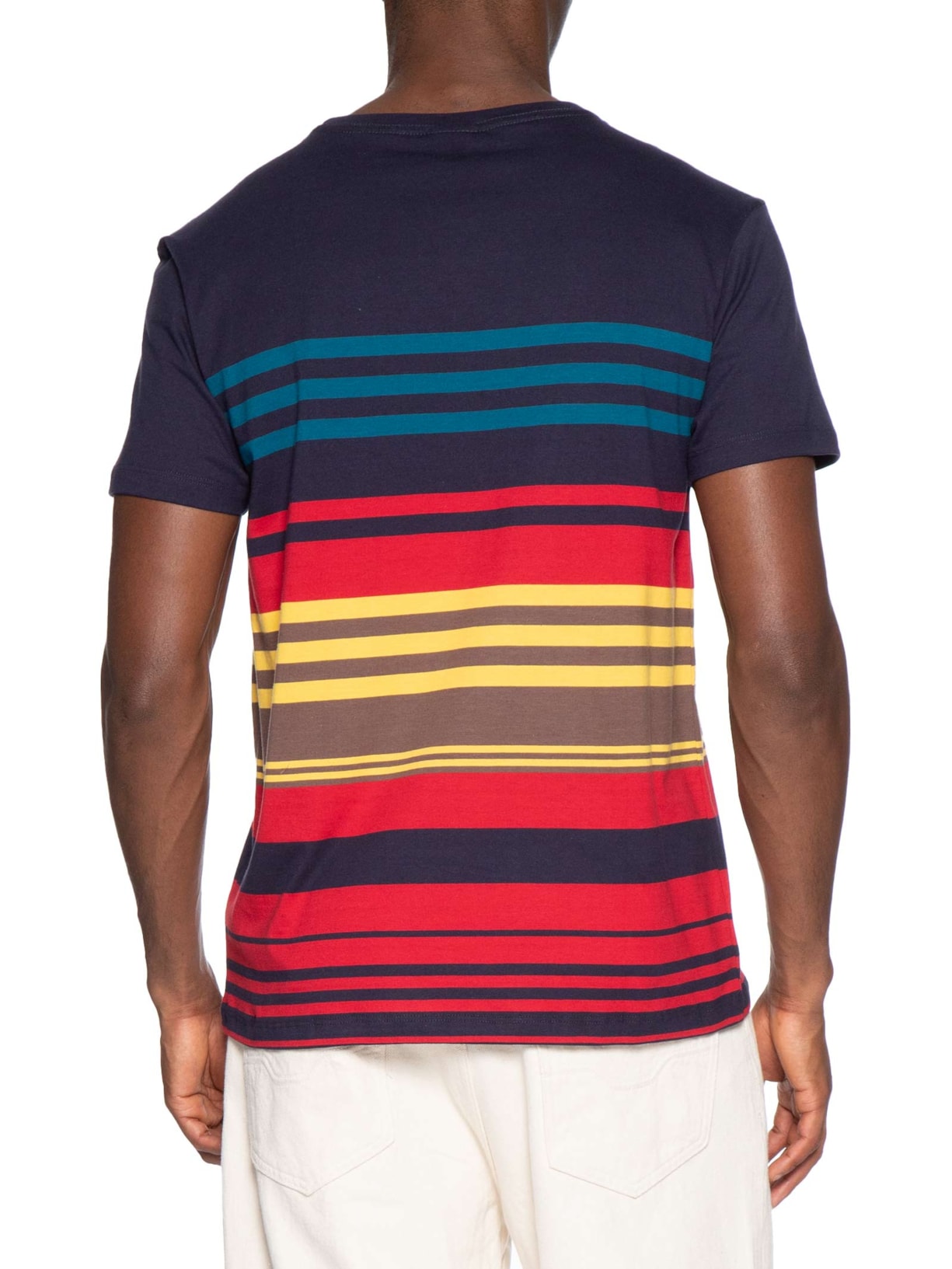 Camiseta Masculina Manga Curta Rapport Azul Reserva