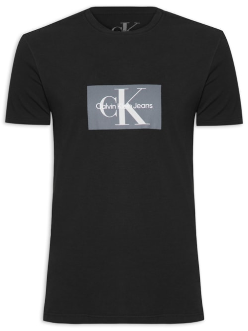 Camiseta Masculina Manga Curta Re Issue Retângulo - Preto