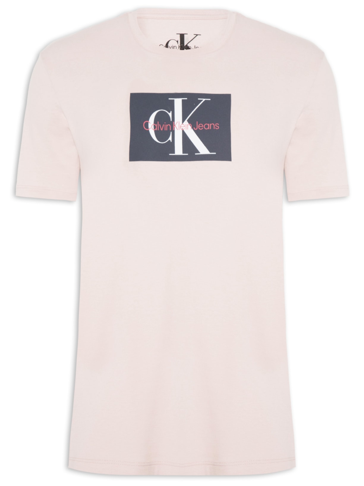 Camiseta Masculina Manga Curta Re Issue Retângulo - Rosa