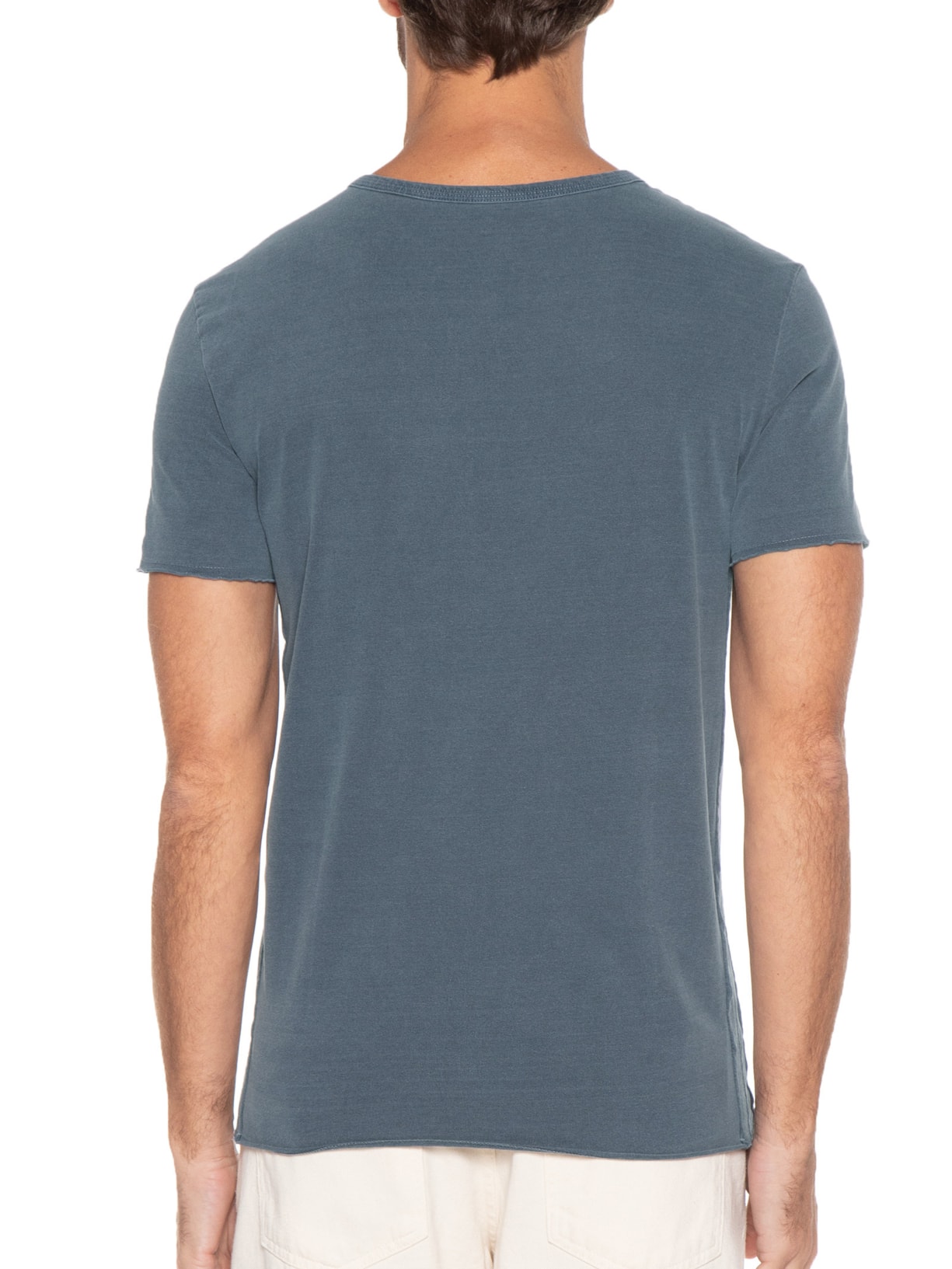 Camiseta Masculina Manga Curta Rec. Lat. Stone Azul Sergio K