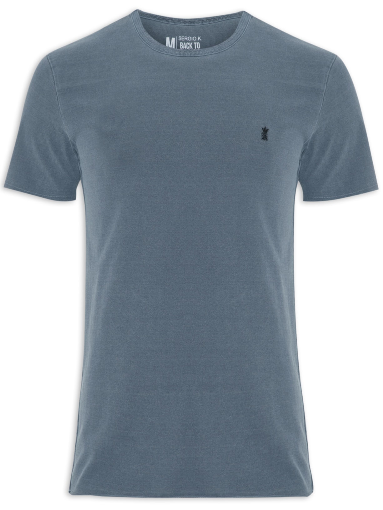 Camiseta Masculina Manga Curta Rec. Lat. Stone Azul Sergio K