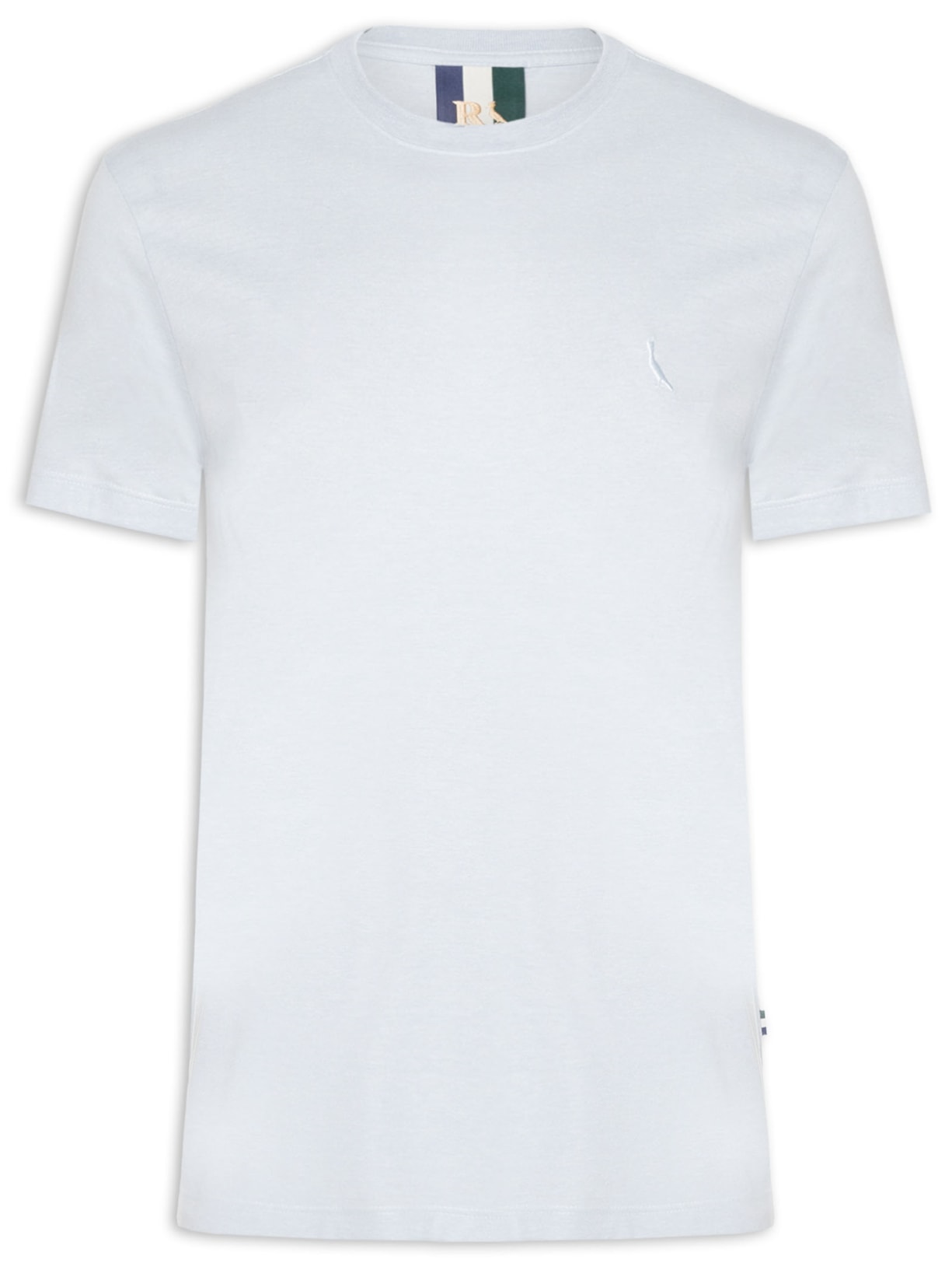 Camiseta Masculina Manga Curta Regular Mescla Touch - Azul