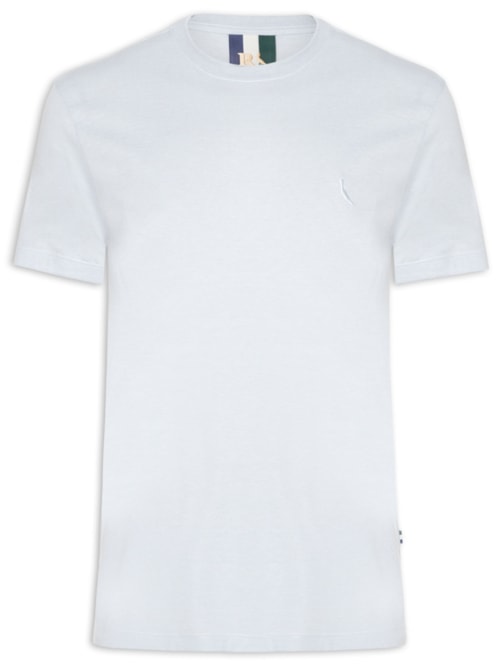 Camiseta Masculina Manga Curta Regular Mescla Touch - Azul
