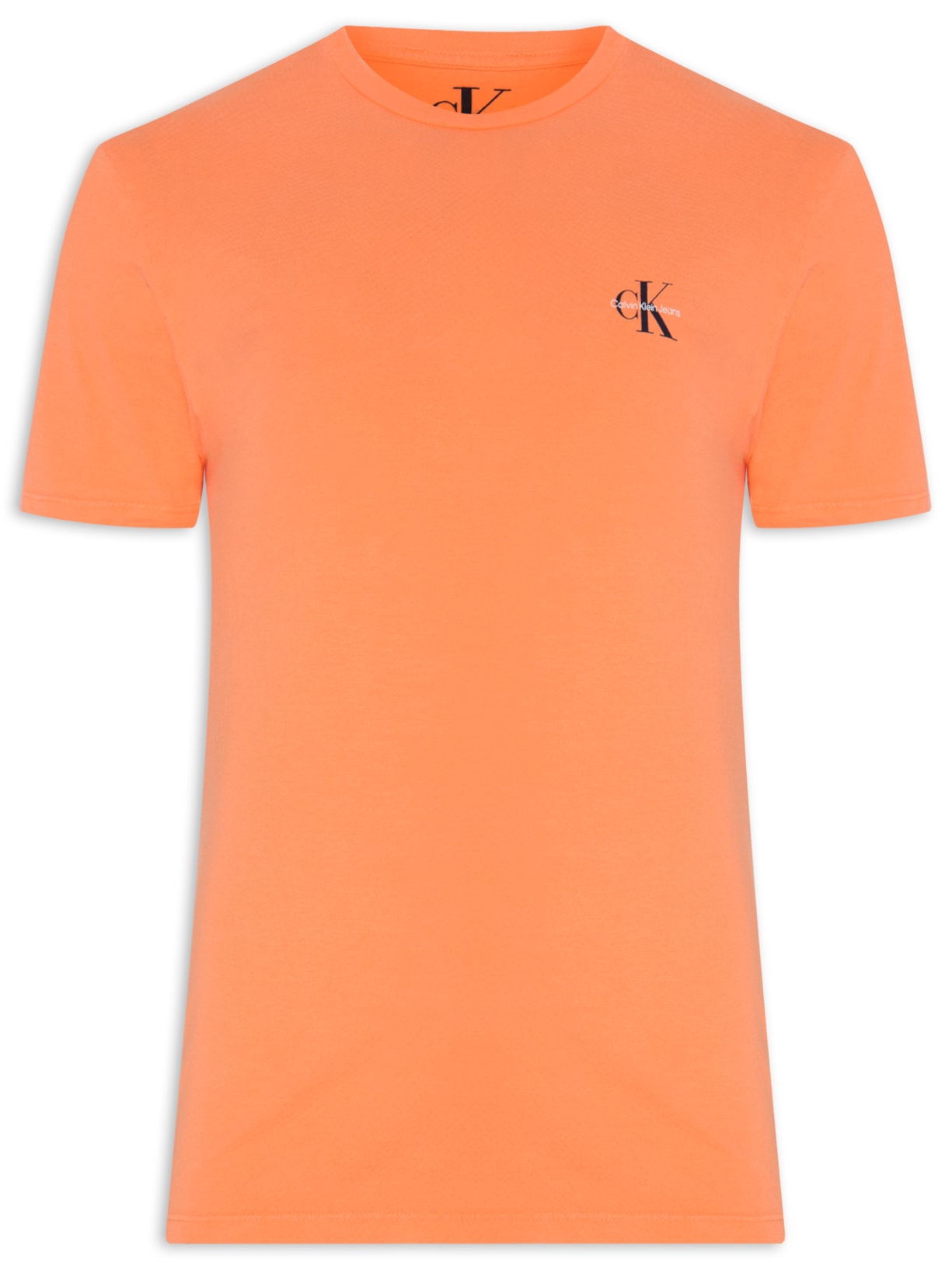 Camiseta Masculina Manga Curta Reissue Peito Laranja Calvin Klein Jeans