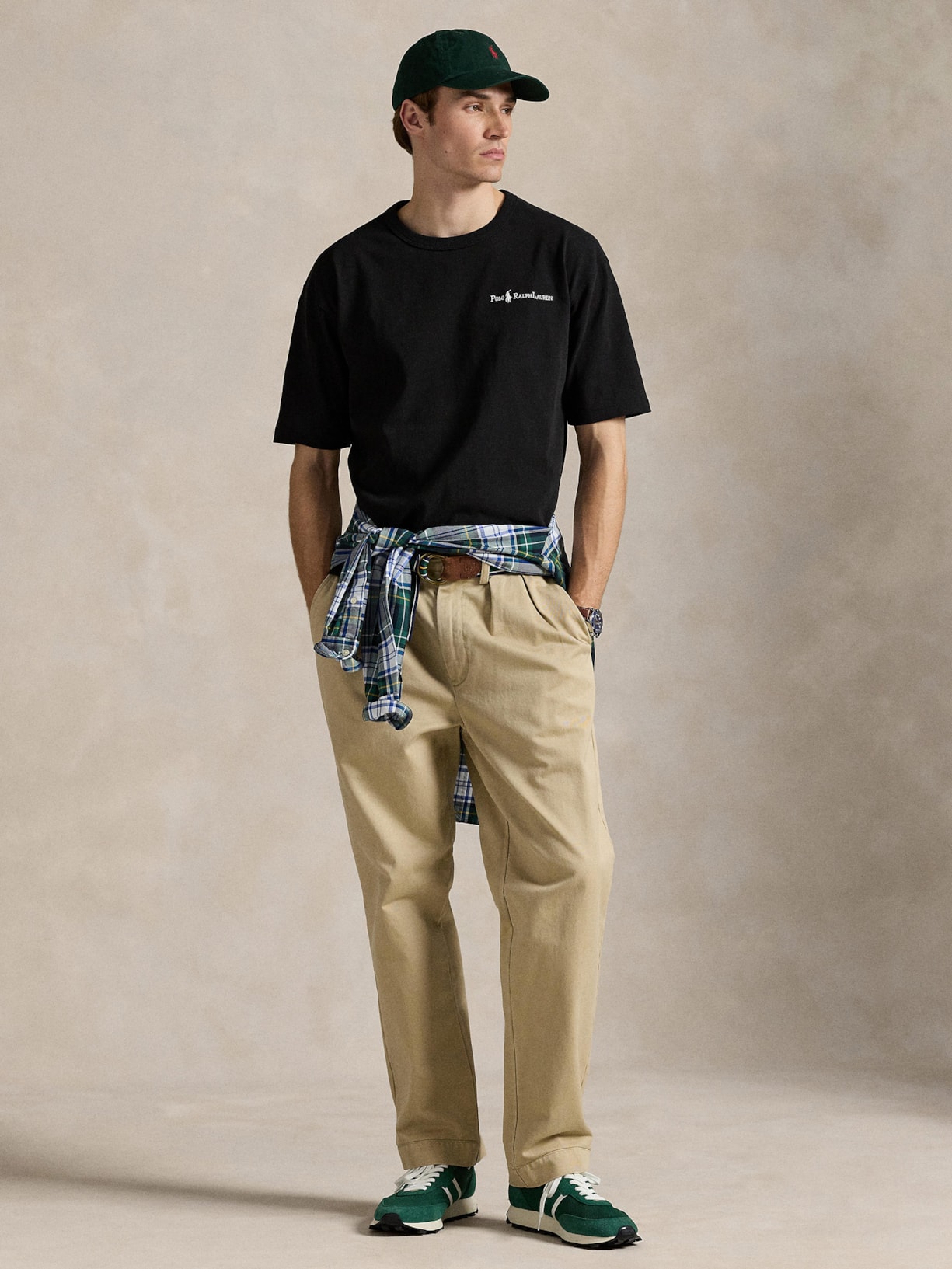 Camiseta Masculina Manga Curta Relaxed Full Logo Preto Polo Ralph Lauren