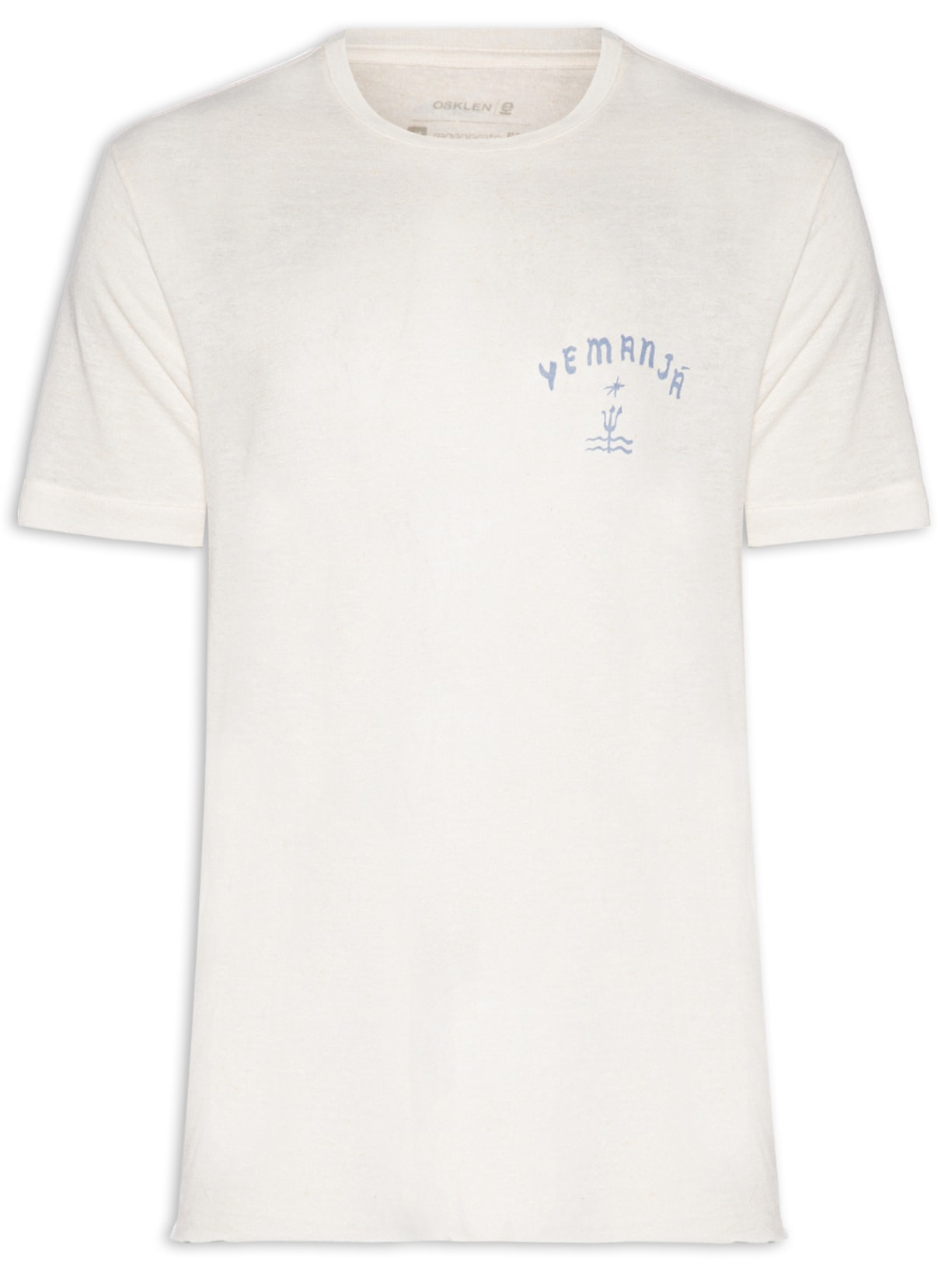 Camiseta Masculina Manga Curta Retro Yemanja Light Linen - Branco