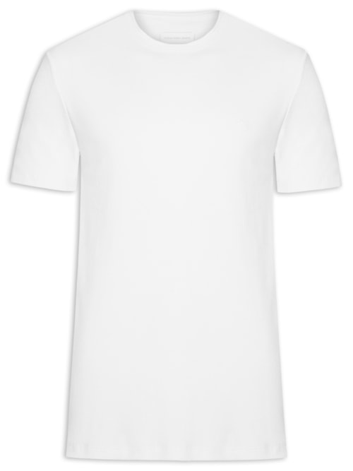 Camiseta Masculina Manga Curta Ribana - Branco