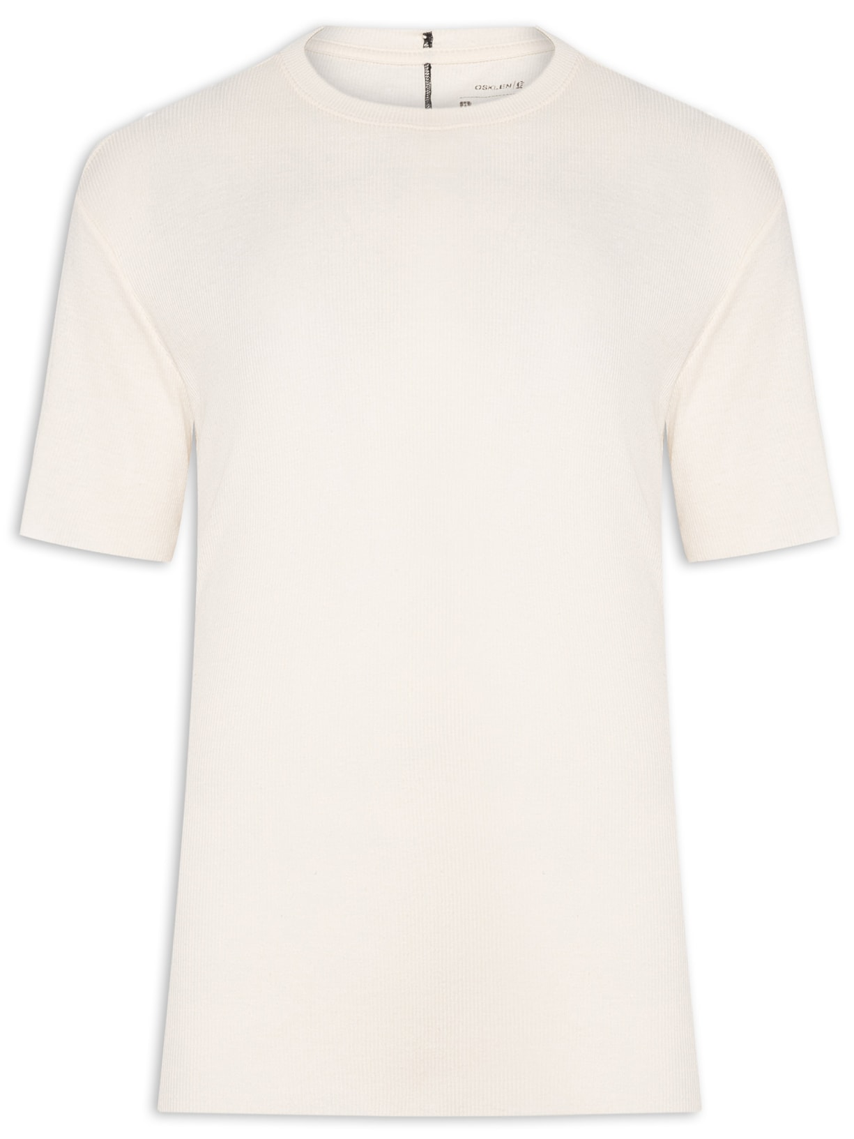 Camiseta Masculina Manga Curta Ribana Light Off White Osklen
