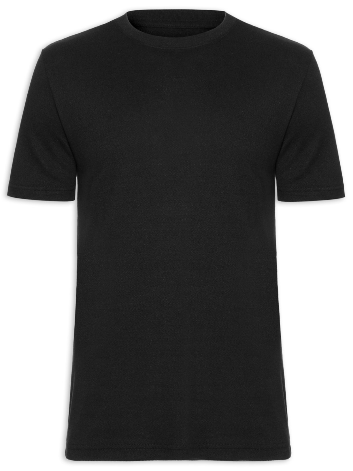 Camiseta Masculina Manga Curta Ribbed Rough - Preto