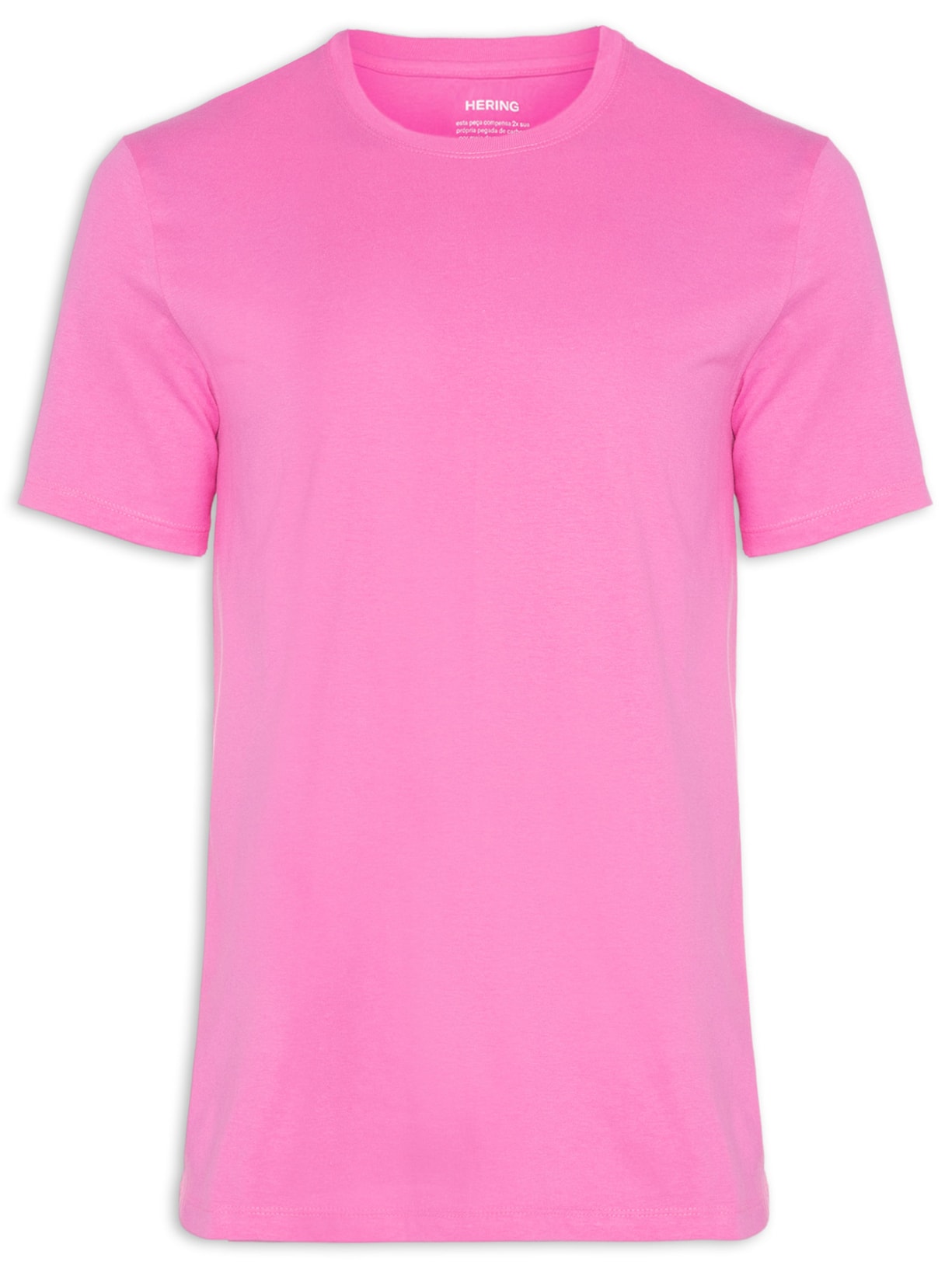 Camiseta Masculina Manga Curta - Rosa
