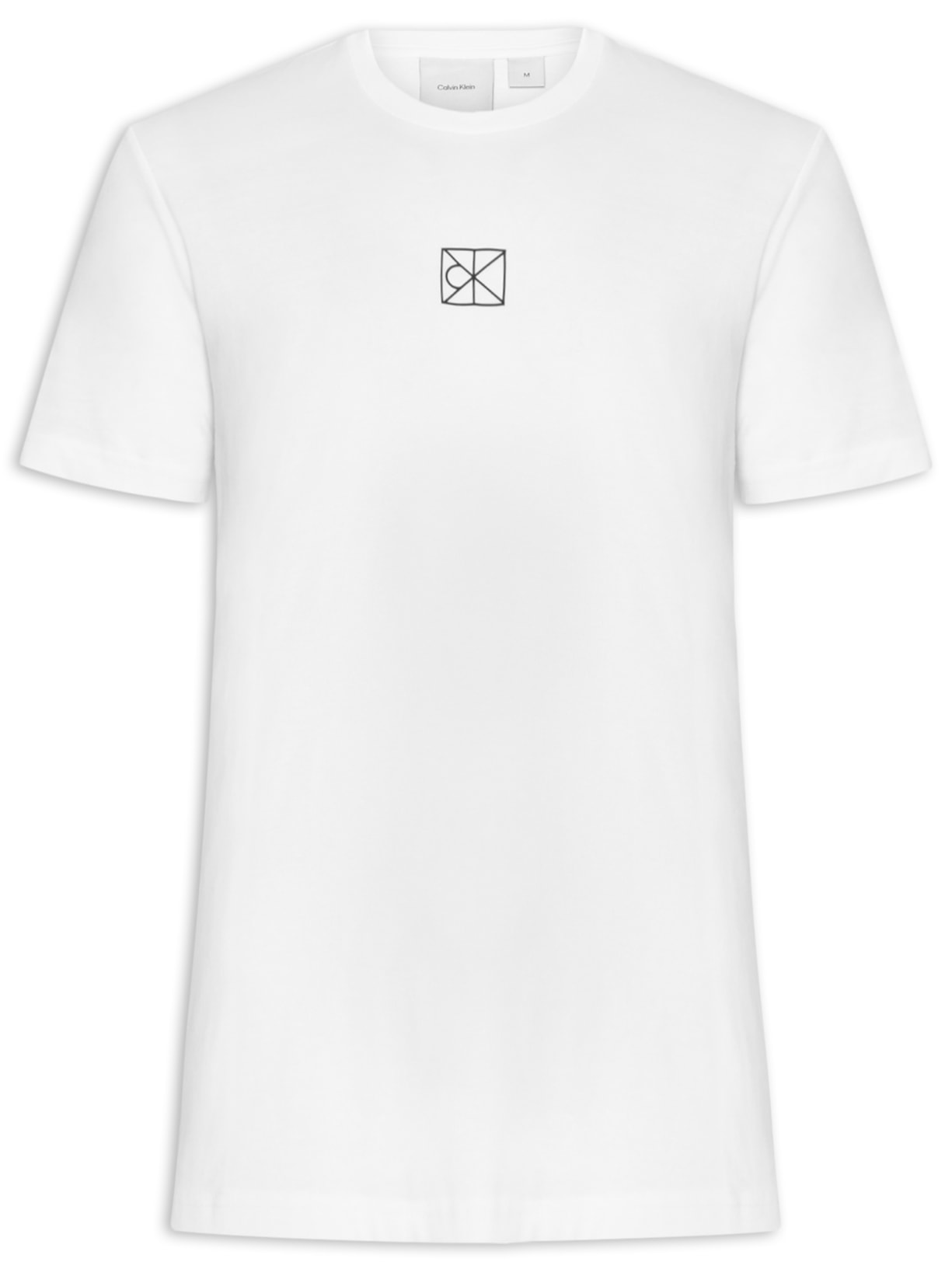 Camiseta Masculina Manga Curta Rubber Patch Branco Calvin Klein - White Label