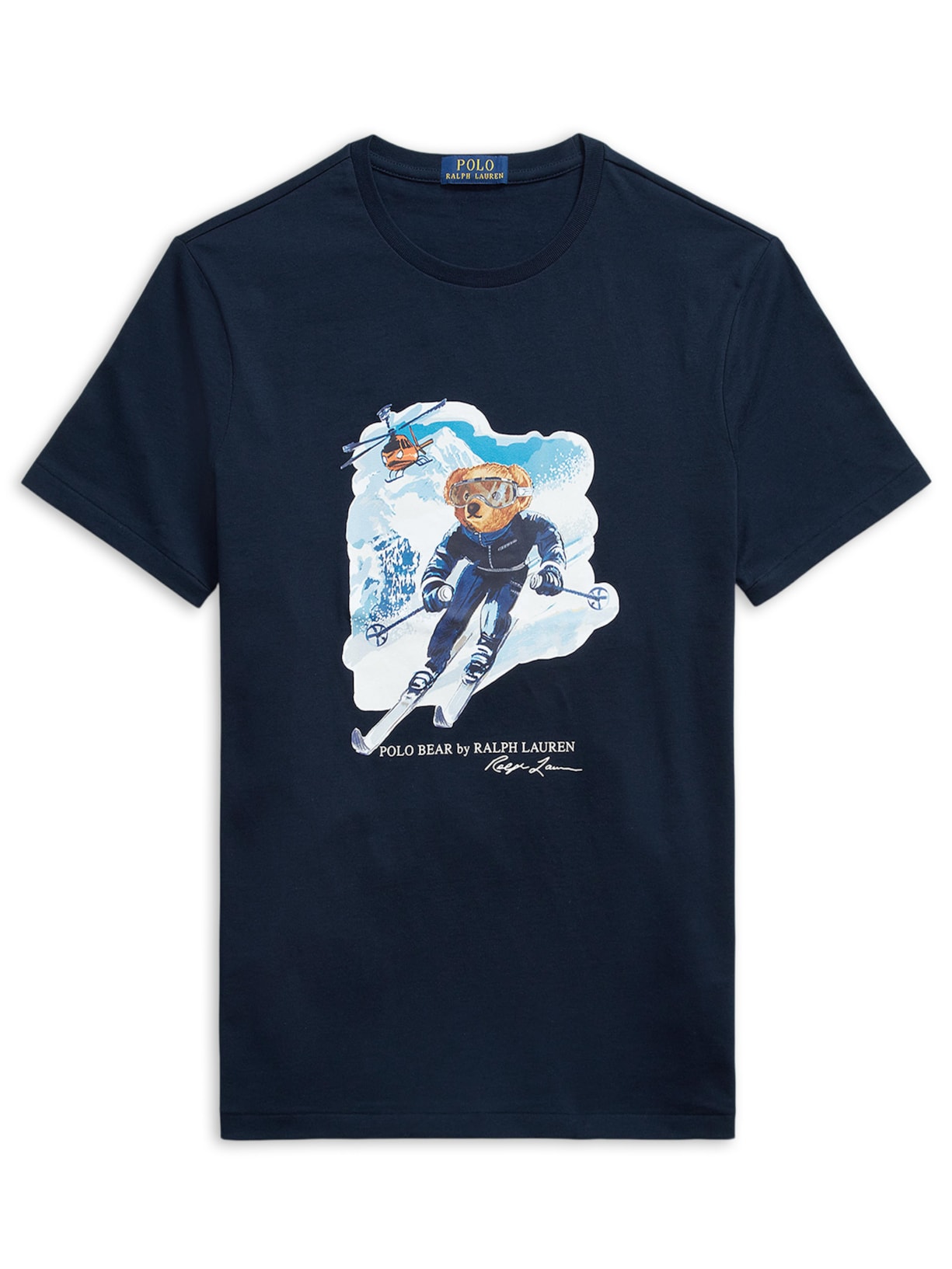 Camiseta Masculina Manga Curta Seasonal Bear - Azul