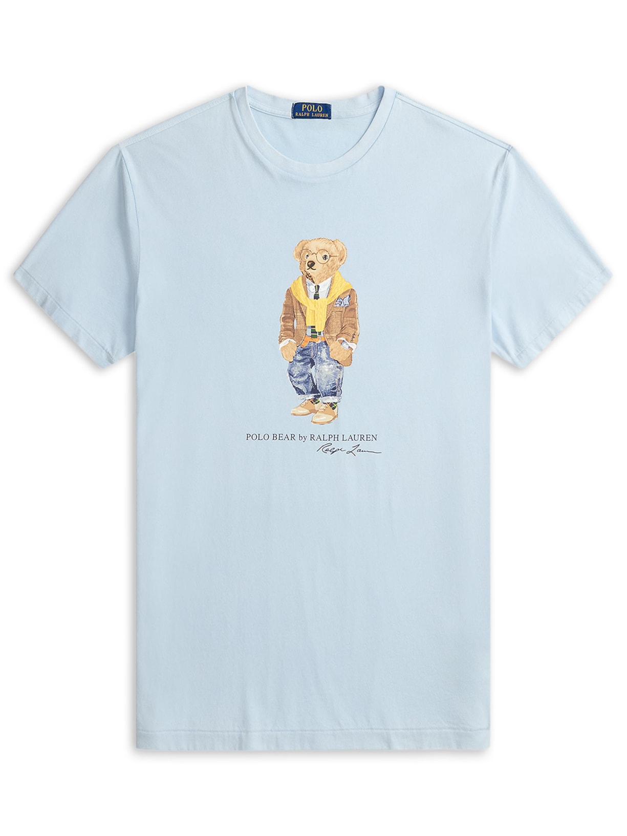 Camiseta Masculina Manga Curta Seasonal Bear Azul Polo Ralph Lauren