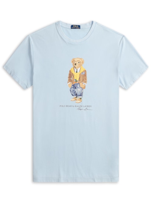 Camiseta Masculina Manga Curta Seasonal Bear - Azul
