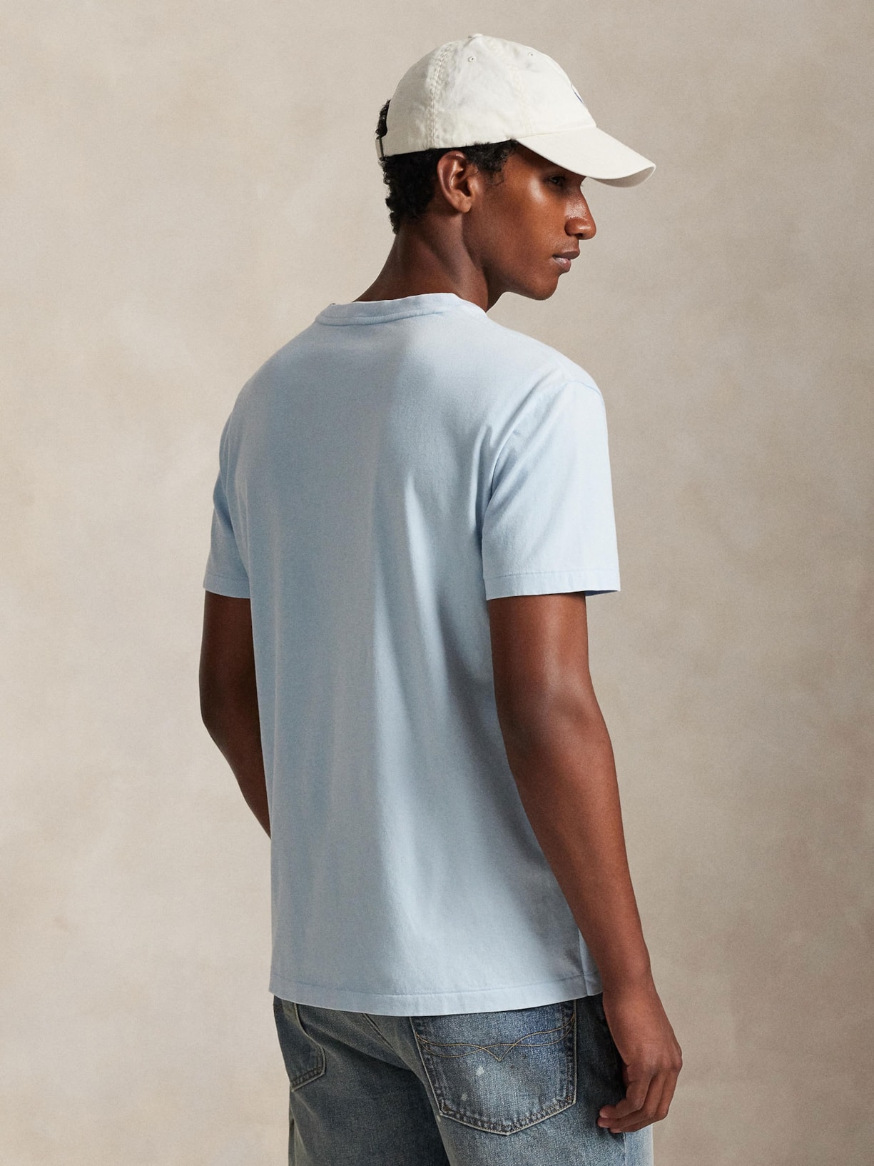 Camiseta Masculina Manga Curta Seasonal Bear Azul Polo Ralph Lauren