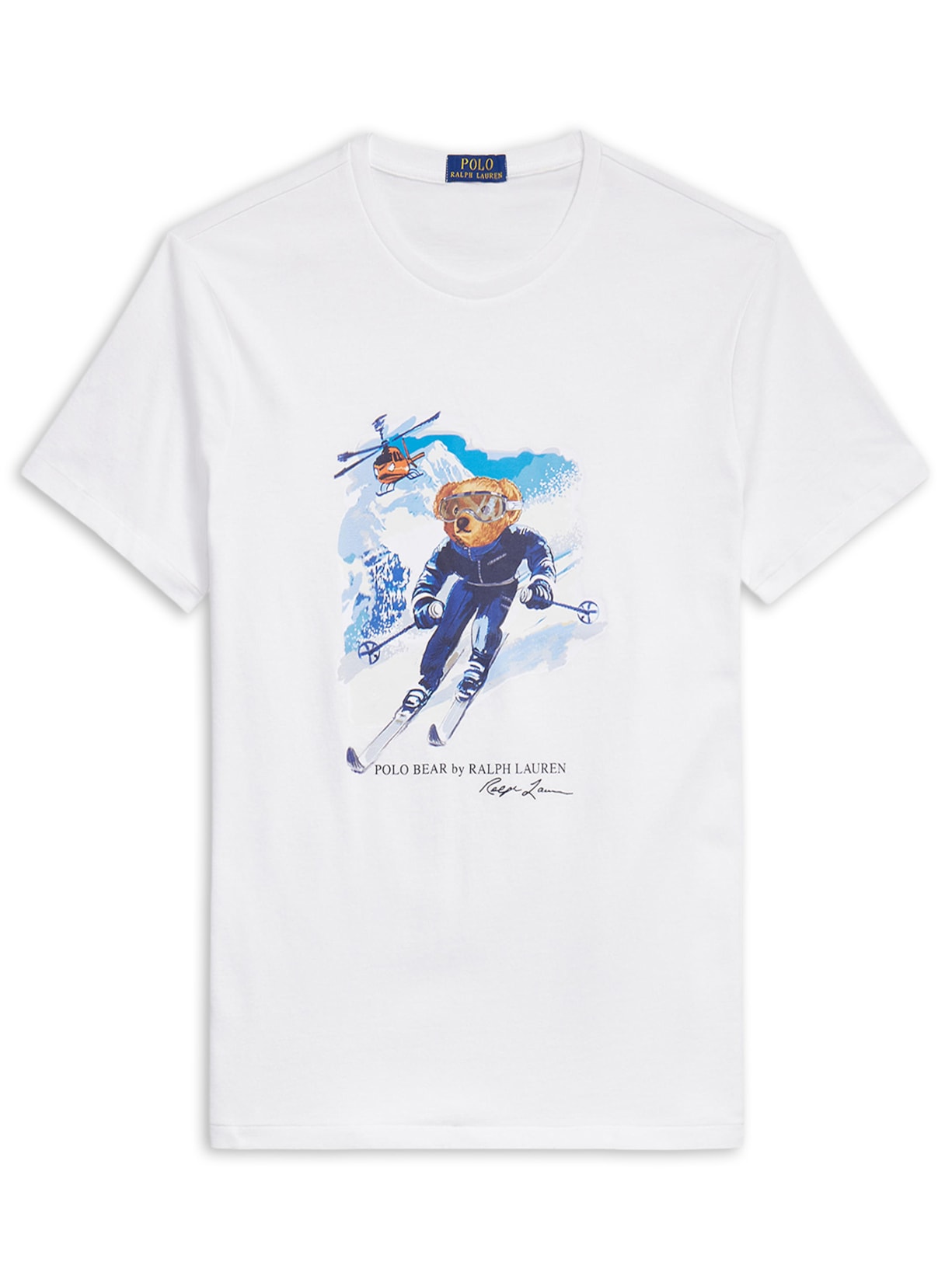 Camiseta Masculina Manga Curta Seasonal Bear - Branco