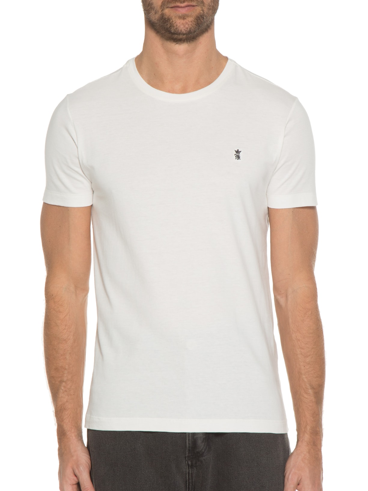 Camiseta Masculina Manga Curta Segue O Baile Branco Sergio K