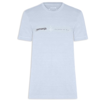 Camiseta Masculina Manga Curta Slim Stone Rainha Do Mar - Azul