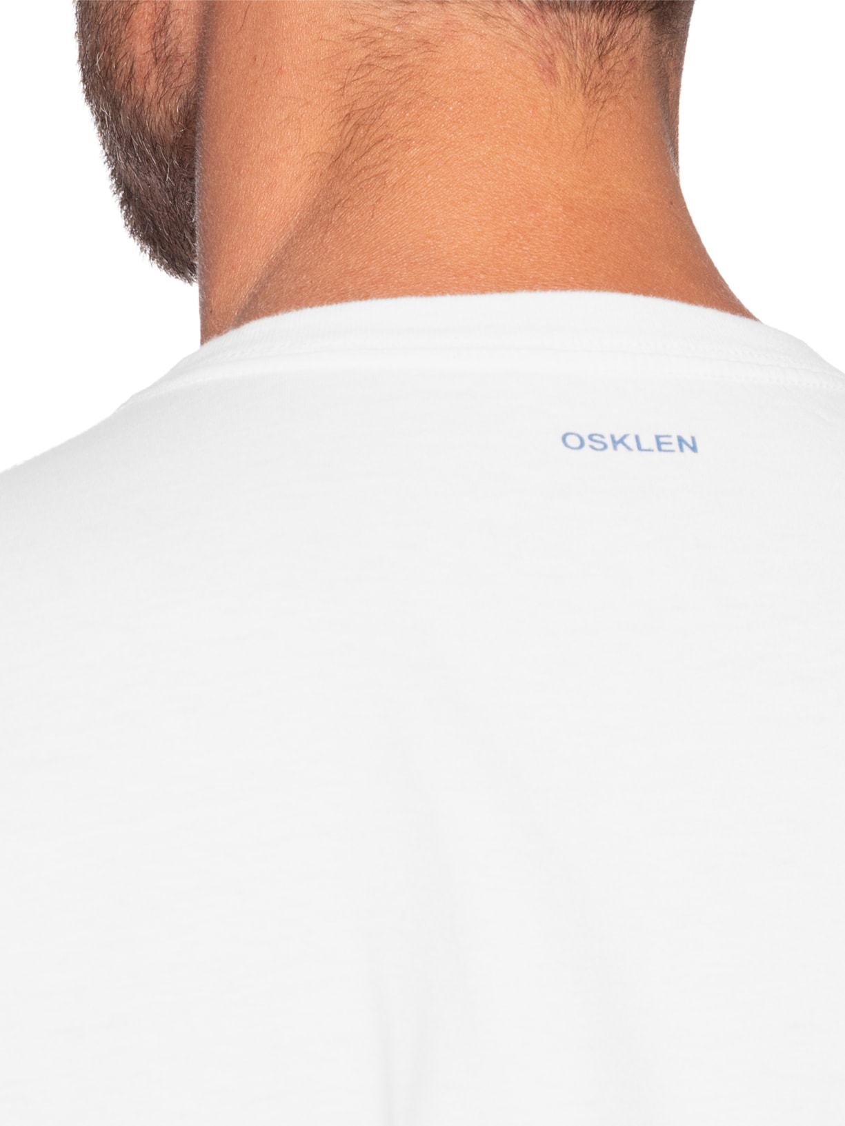 Camiseta Masculina Manga Curta Slim Vintage Yemanjá Branco Osklen