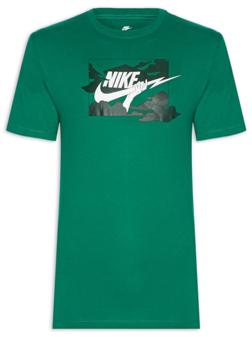 Camiseta Masculina Manga Curta Sportswear Essentials - Verde