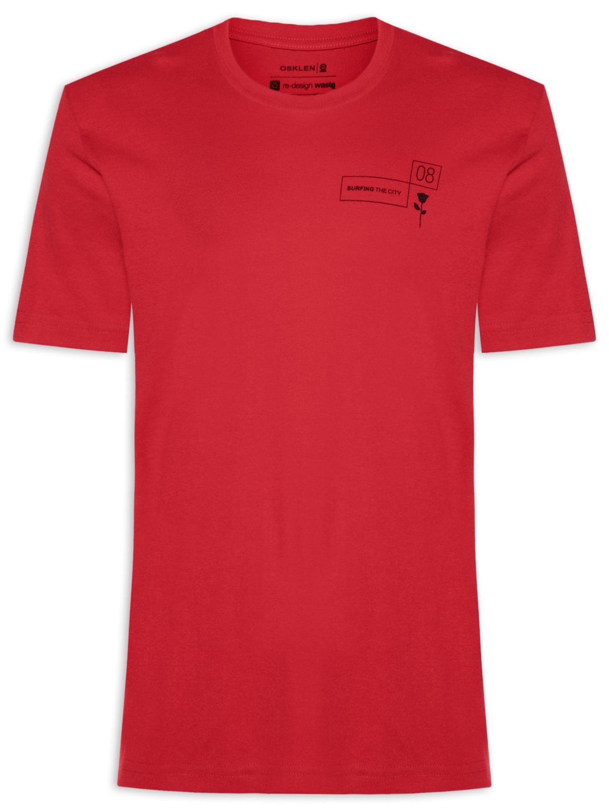 Camiseta Masculina Manga Curta STC Collection - Vermelho