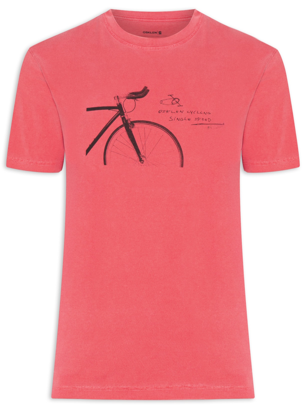 Camiseta Masculina Manga Curta Stone Bike Single - Vermelho