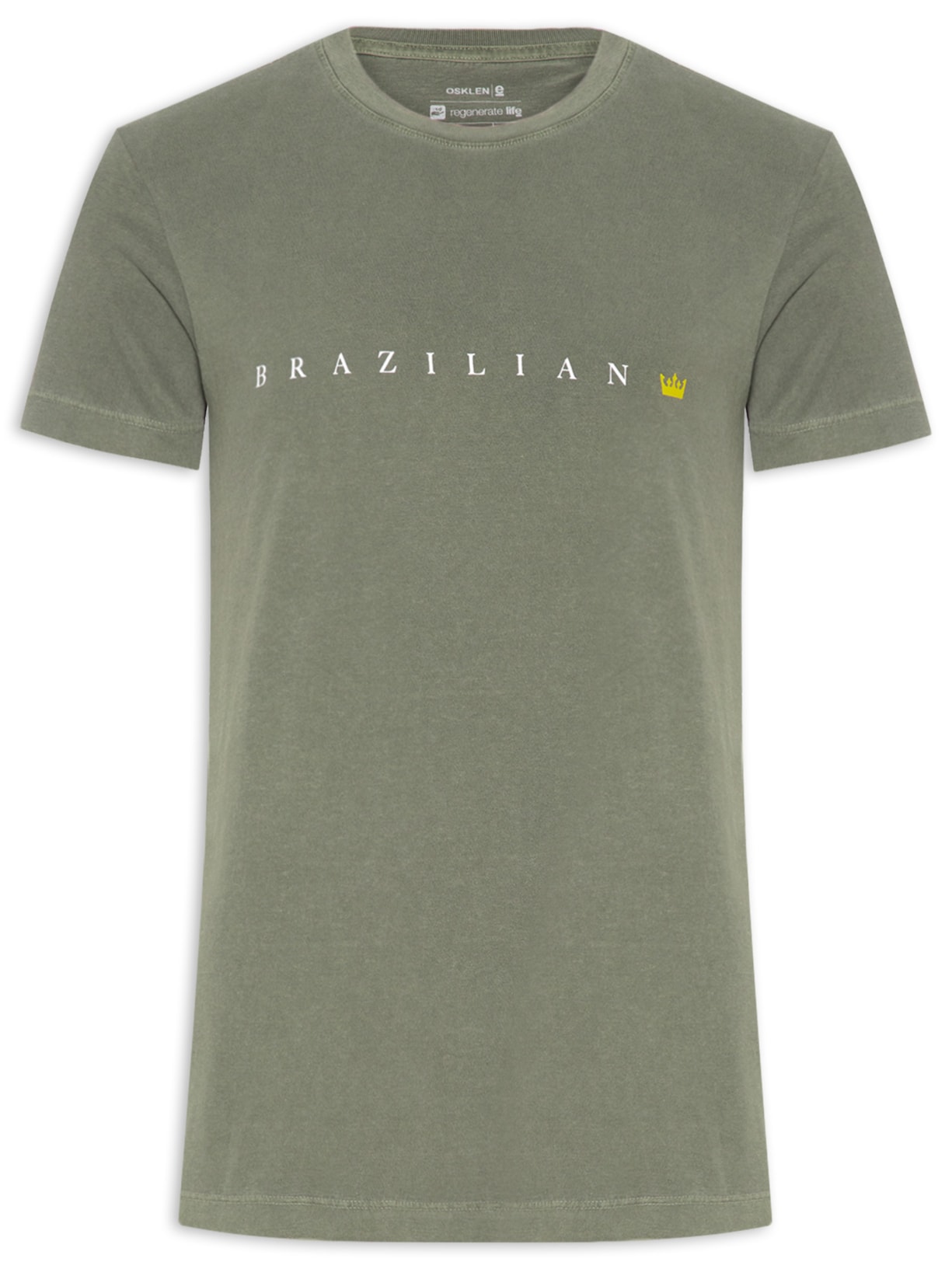 Camiseta Masculina Manga Curta Stone Brazilian - Verde