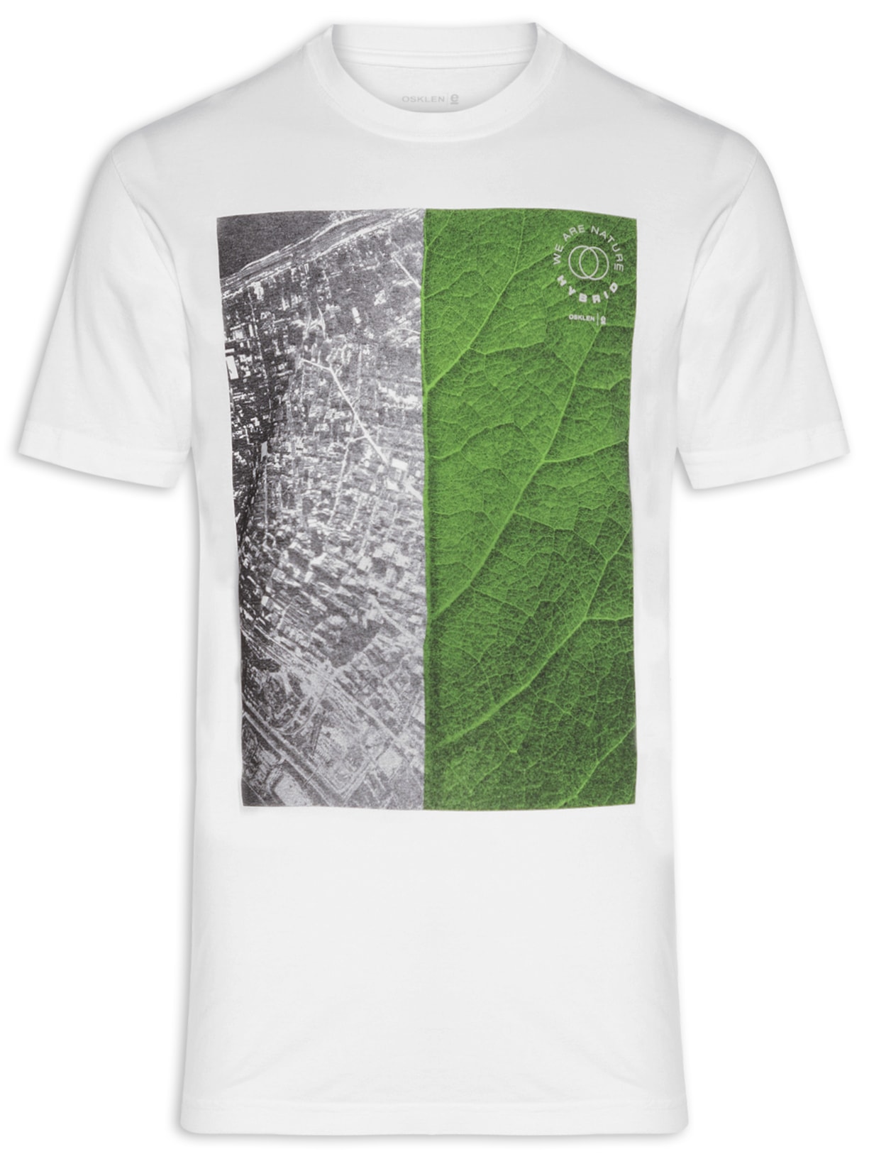 Camiseta Masculina Manga Curta Stone Cidade Viva - Branco