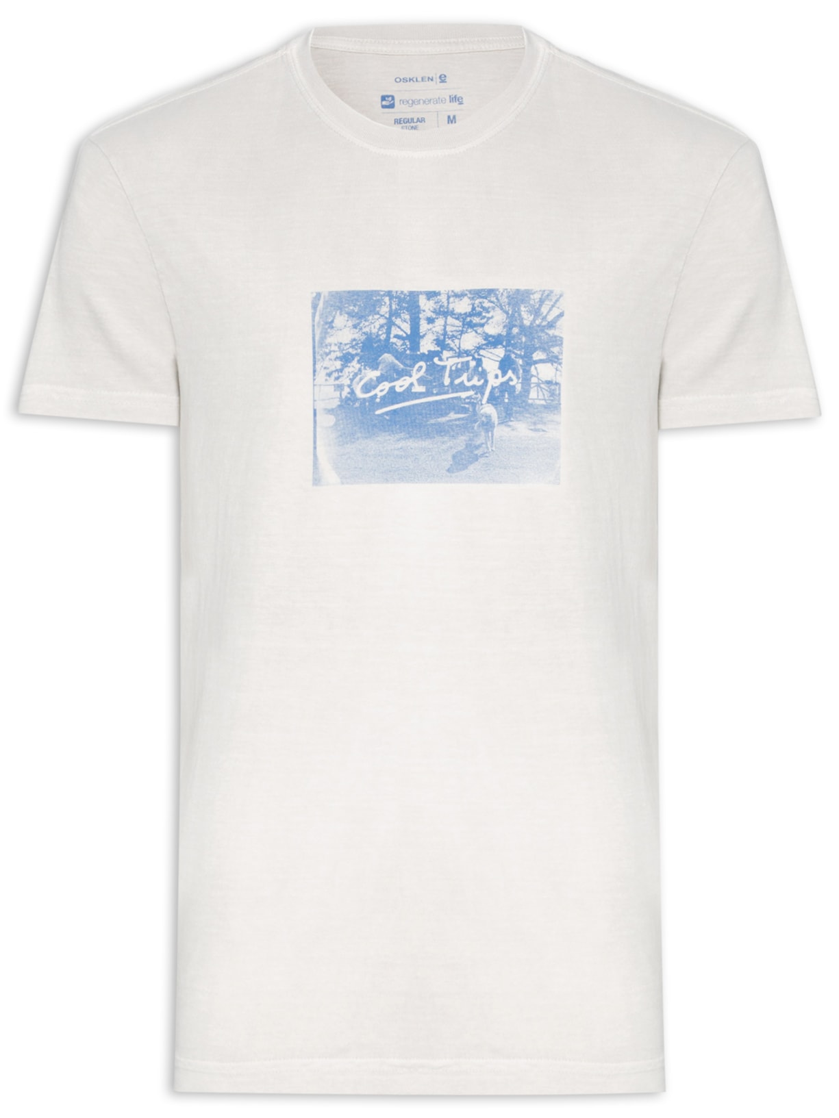 Camiseta Masculina Manga Curta Stone Cool Trips - Cinza