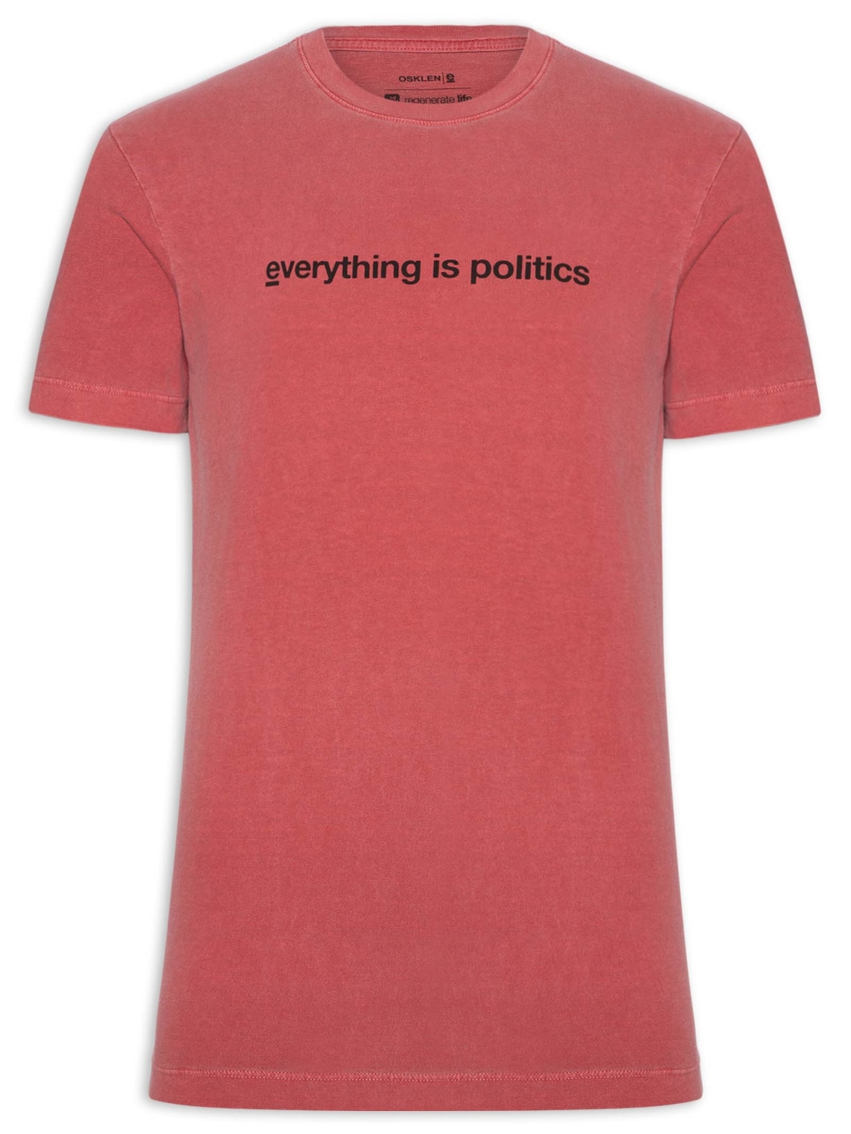 Camiseta Masculina Manga Curta Stone Ethos - Vermelho