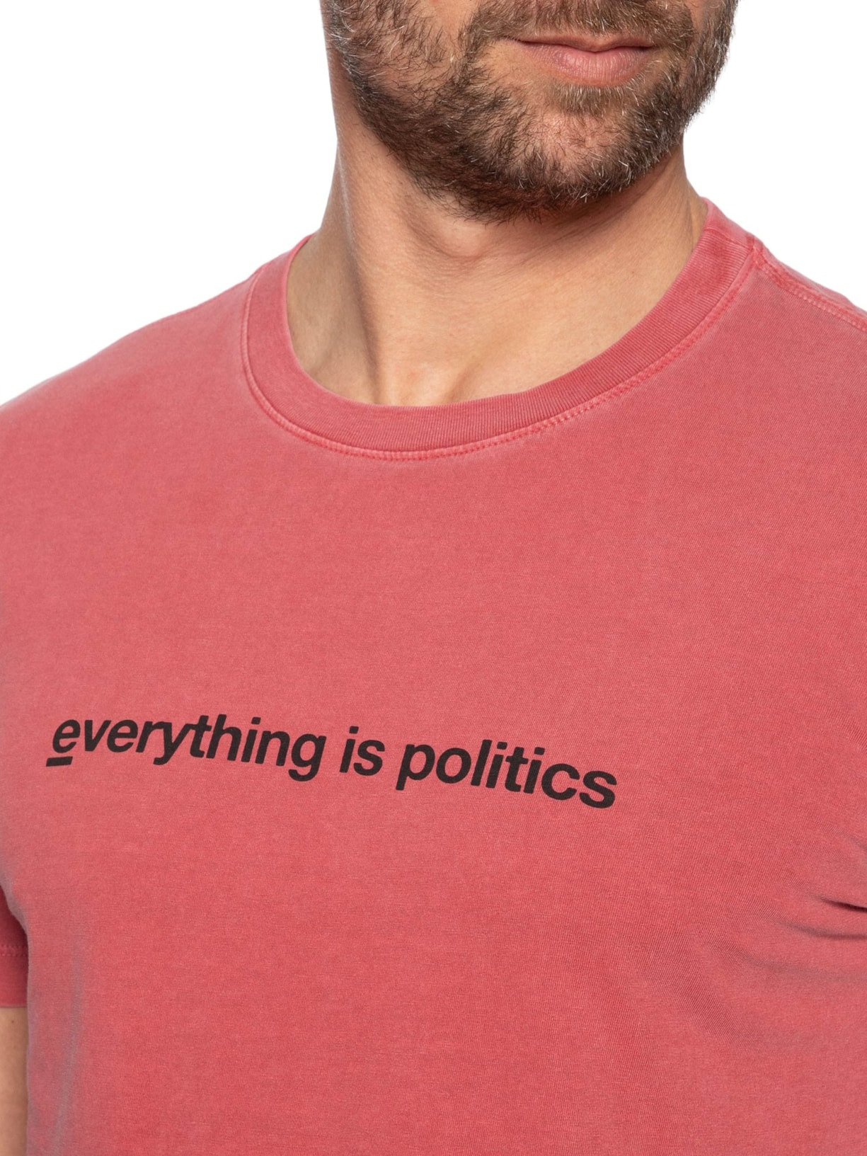 Camiseta Masculina Manga Curta Stone Ethos Vermelho Osklen