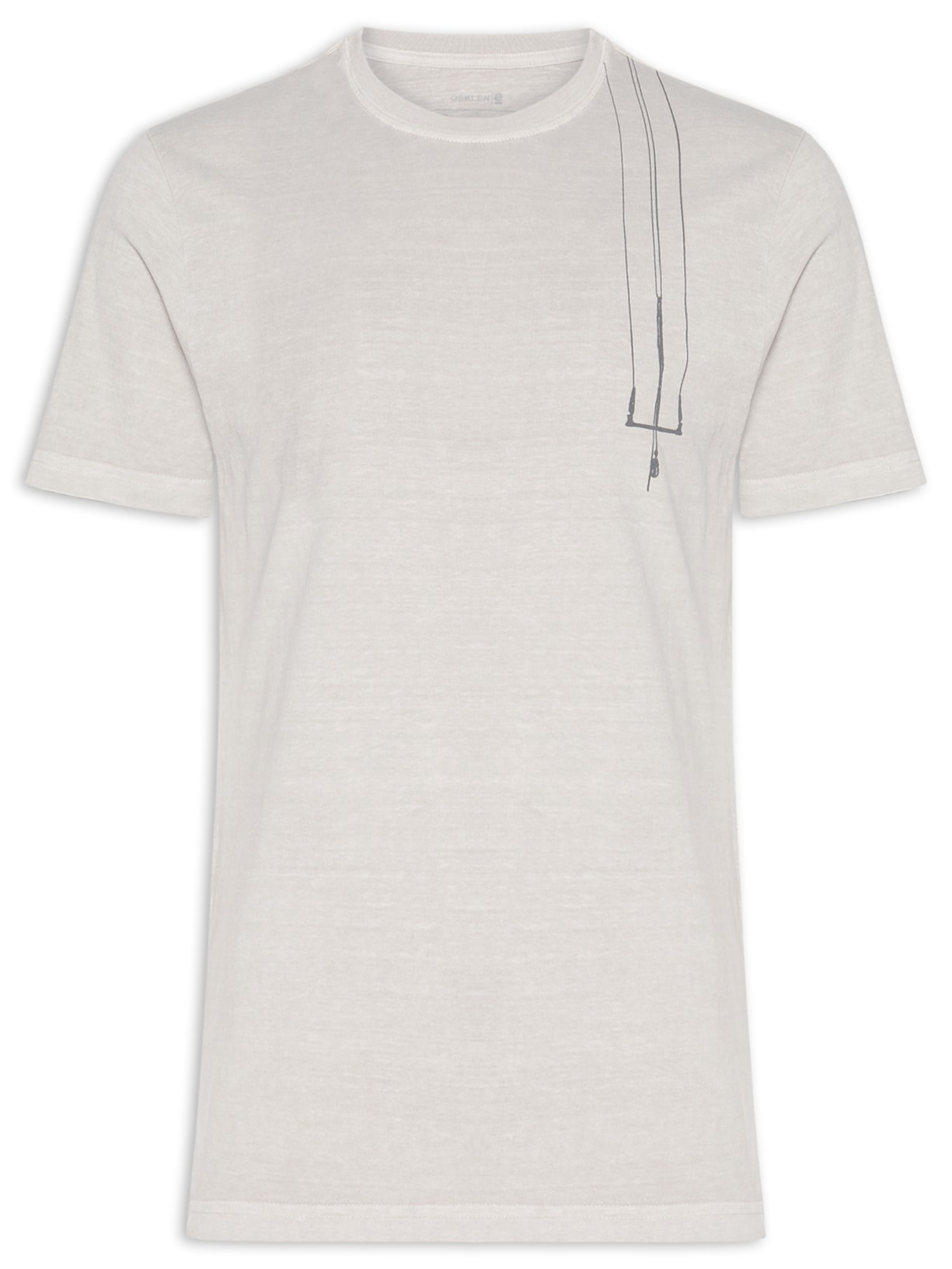 Camiseta Masculina Manga Curta Stone Kite Gear - Cinza