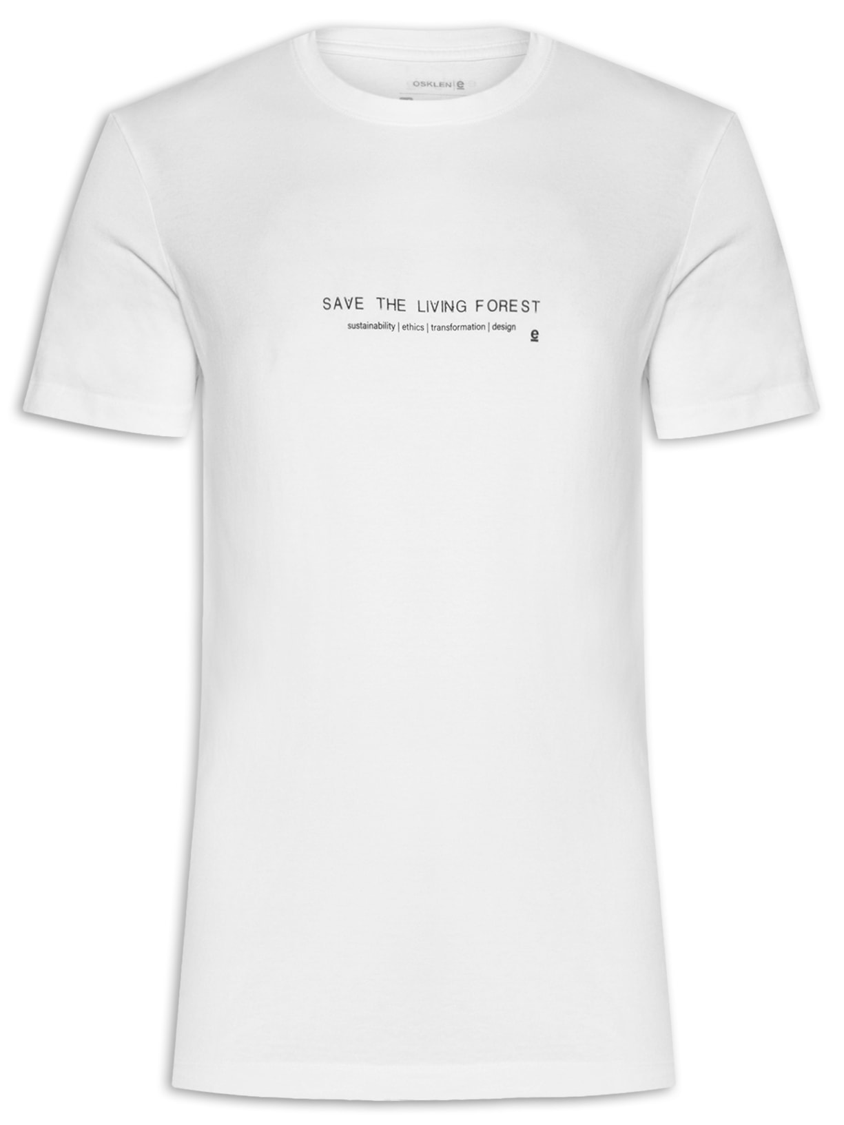 Camiseta Masculina Manga Curta Stone Living Forest - Branco