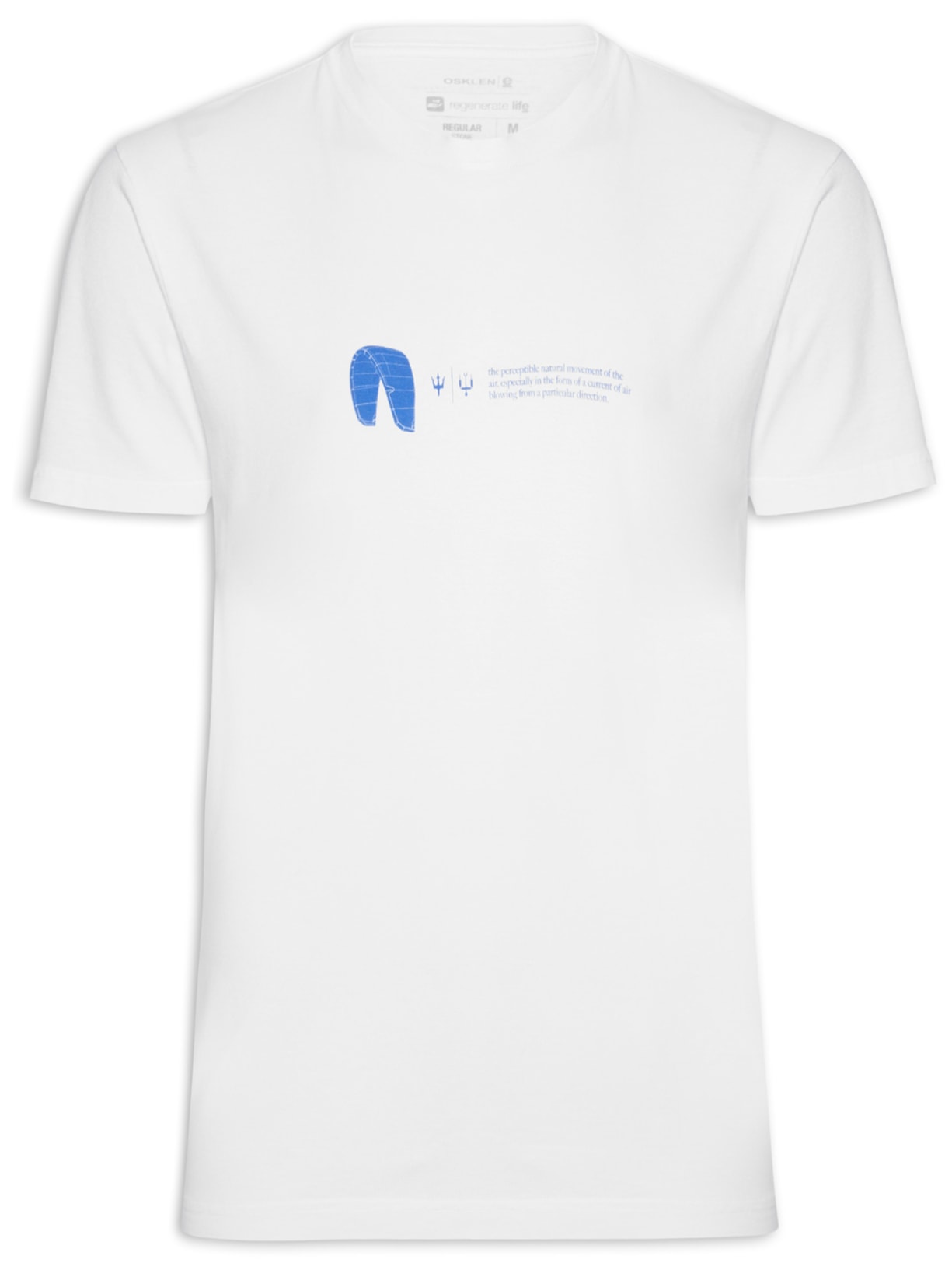 Camiseta Masculina Manga Curta Stone Pure Kite - Branco