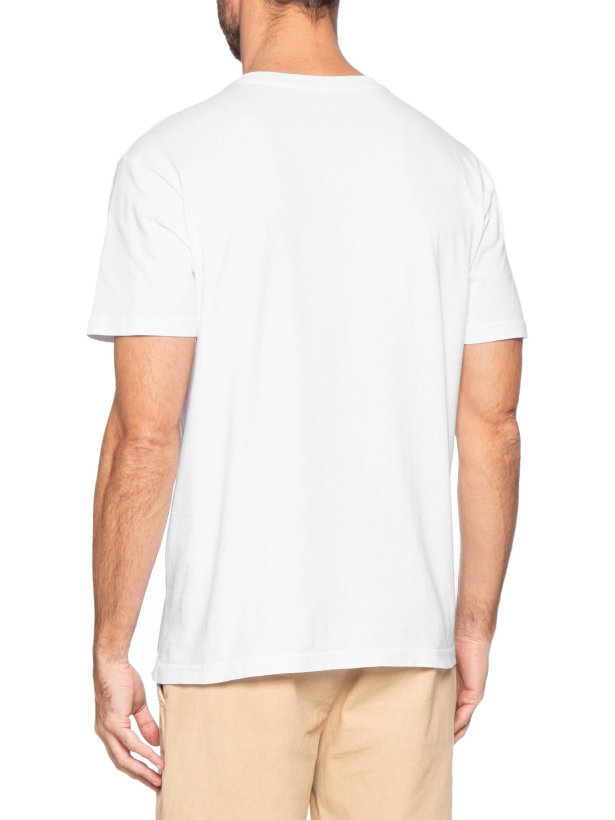 Camiseta Masculina Manga Curta Stone Rio de Janeiro – Branco Osklen