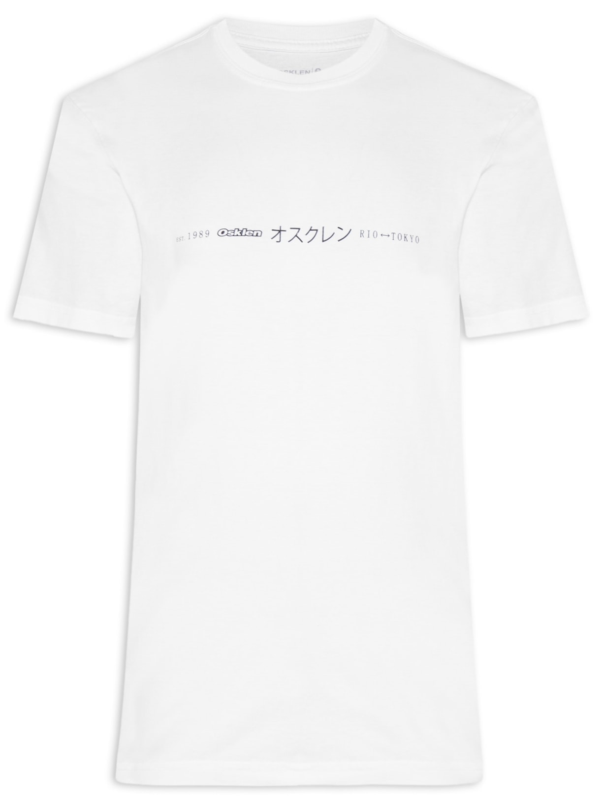 Camiseta Masculina Manga Curta Stone Rio Tokyo Line - Branco