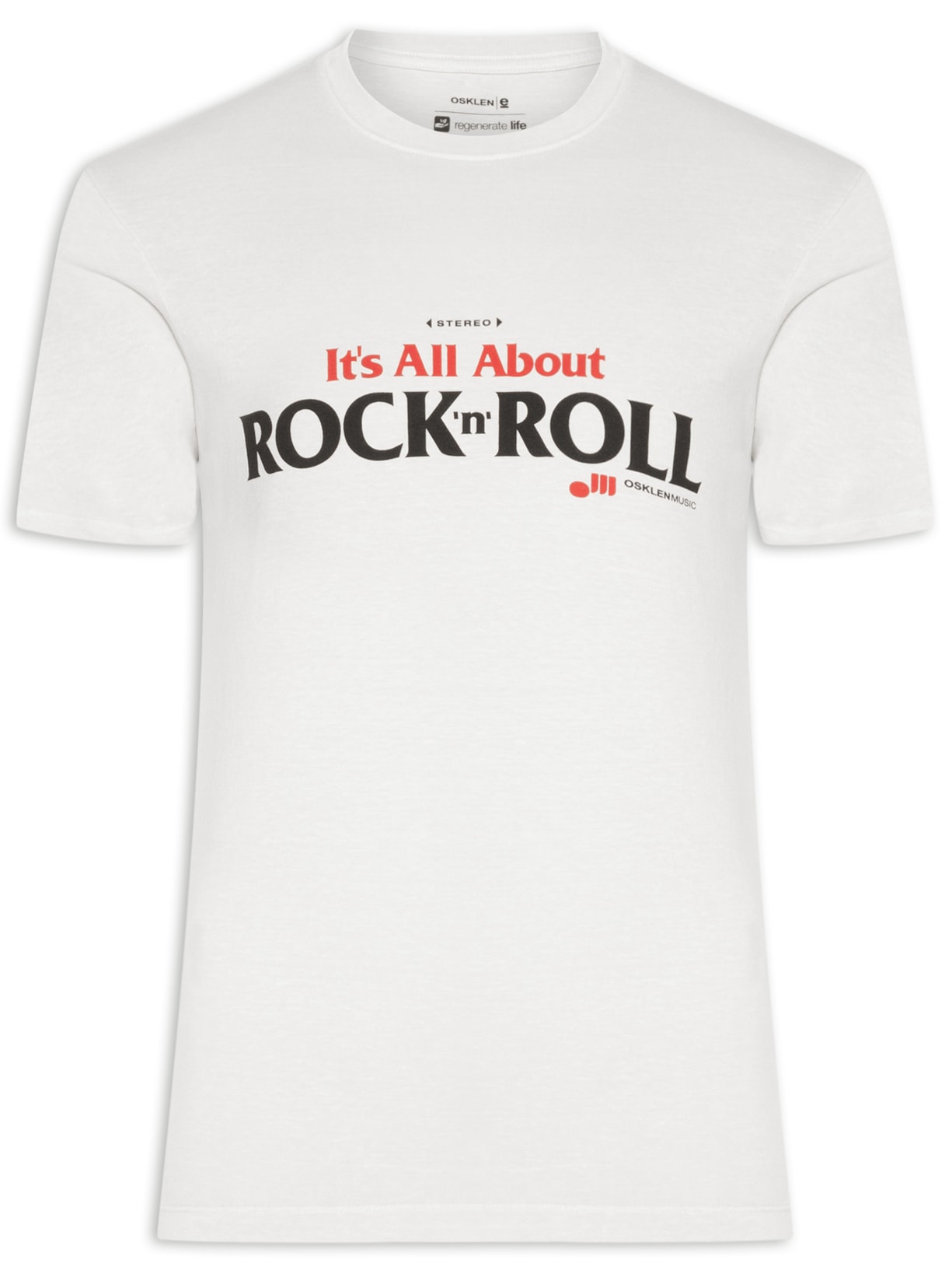 Camiseta Masculina Manga Curta Stone Rock N Roll - Cinza