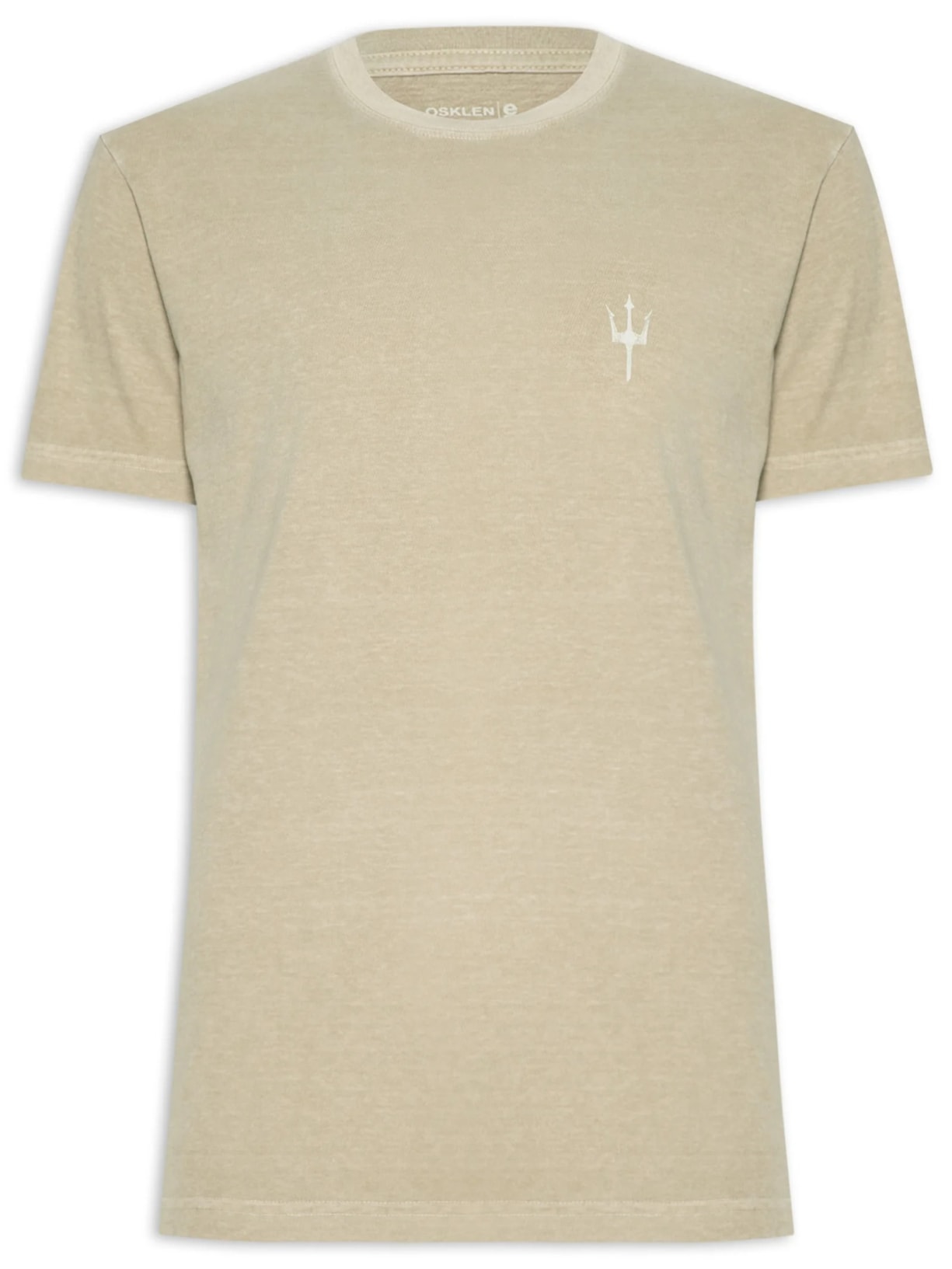 Camiseta Masculina Manga Curta Stone Stamp 02 - Bege